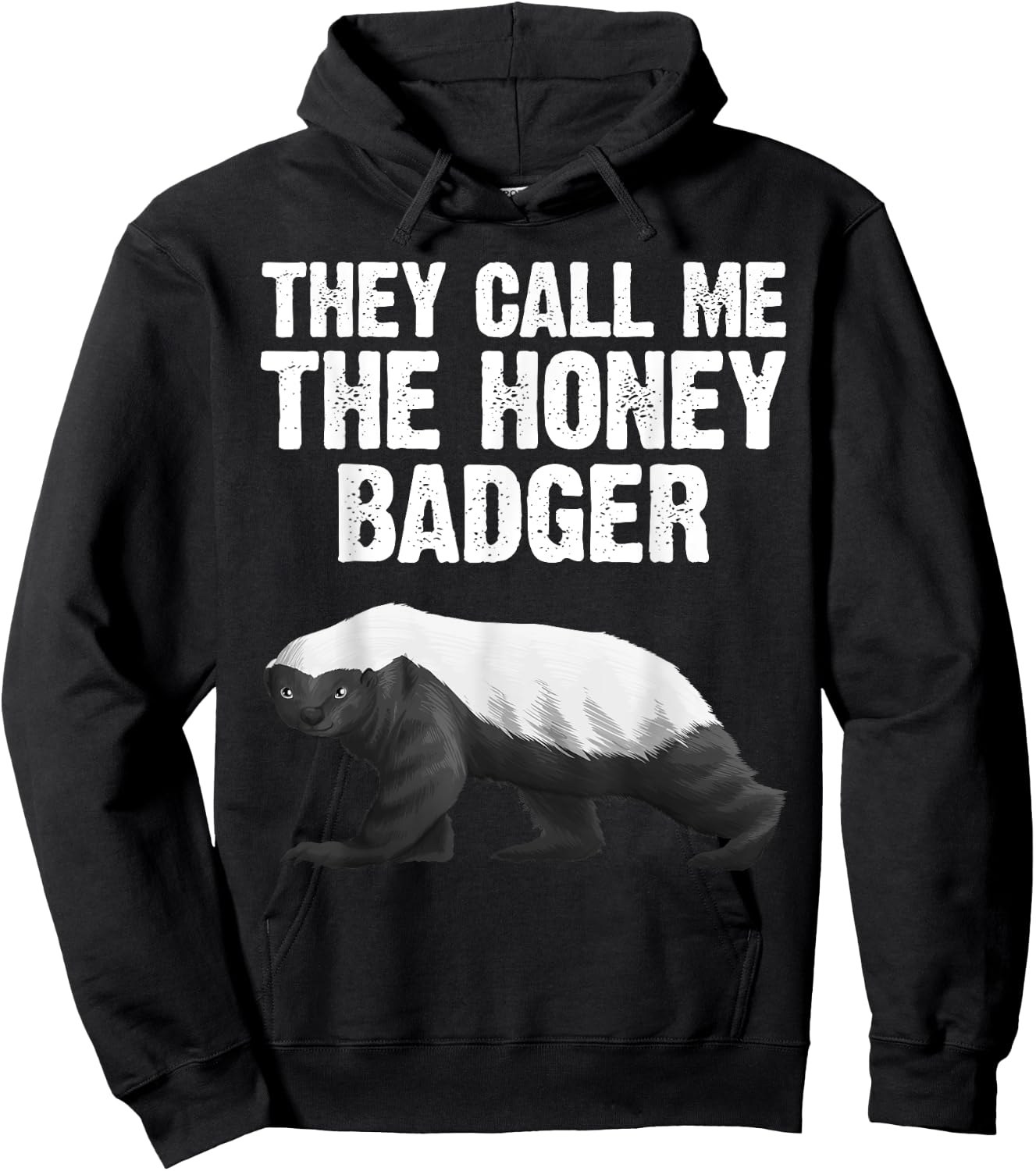 Cool Honey Badger Design Women Honey Badger Lover Hoodie - Hoodie | Black