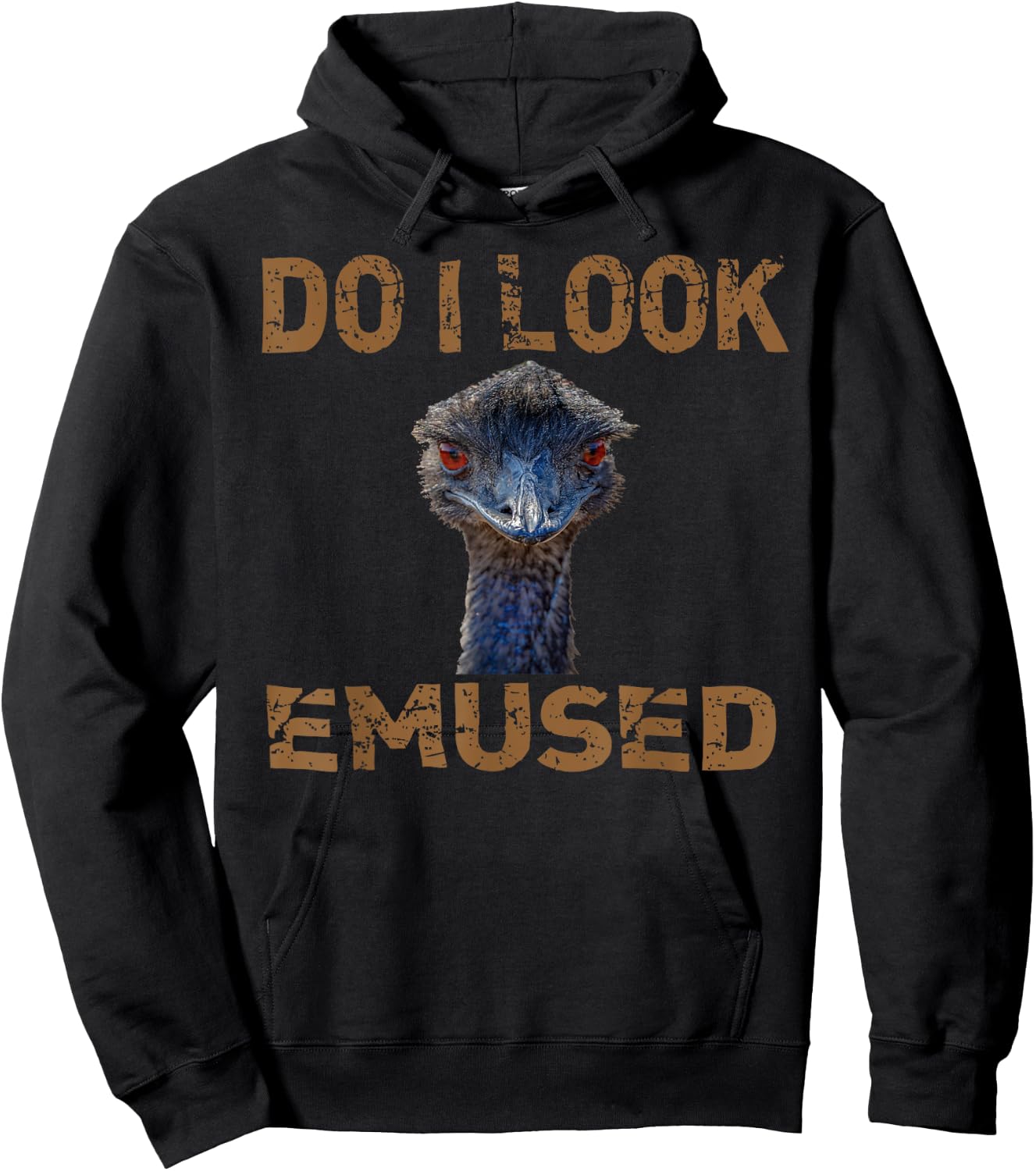 Emu Bird Funny Emu Animal Emused Flightless Bird Pun Hoodie - Hoodie | Black
