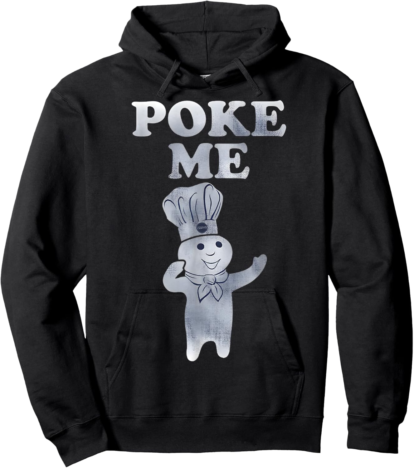 Pillsbury Doughboy Poke Me Costume Hoodie - Hoodie | Black