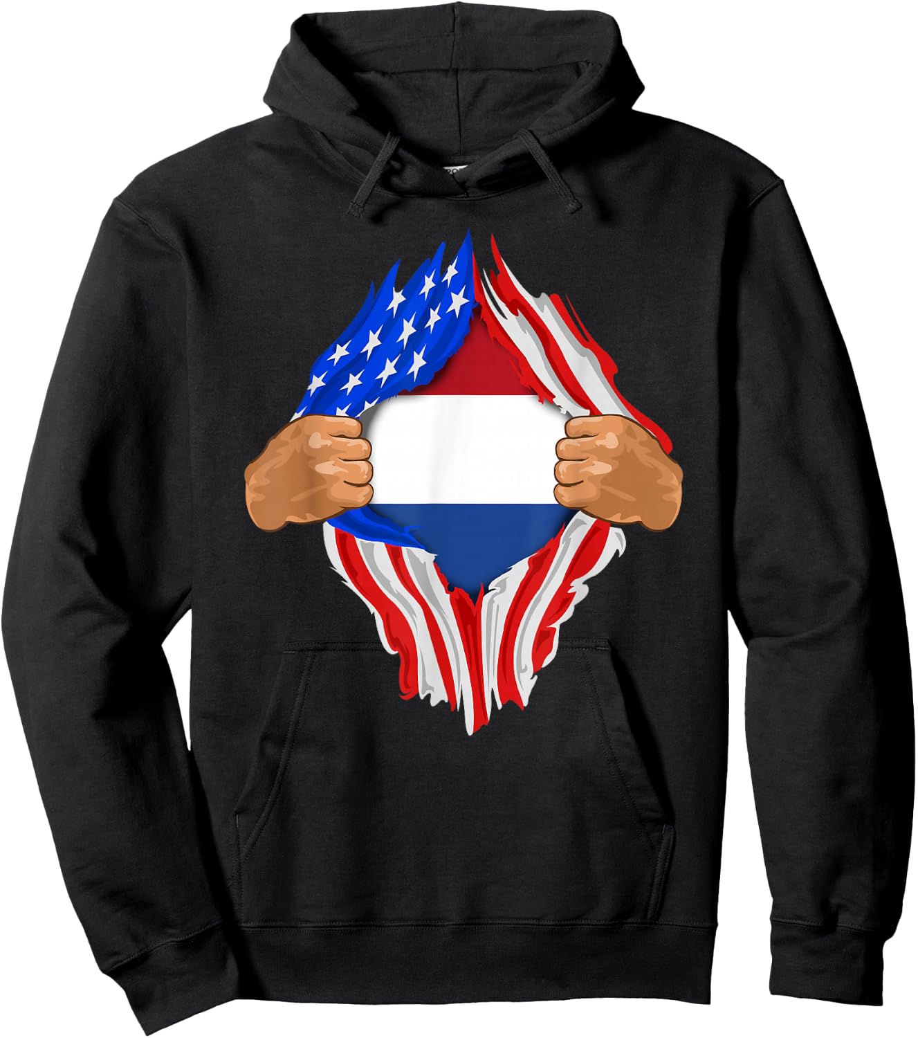 Dutch Blood Inside Me | The Netherlands Flag Gift Hoodie - Hoodie | Black
