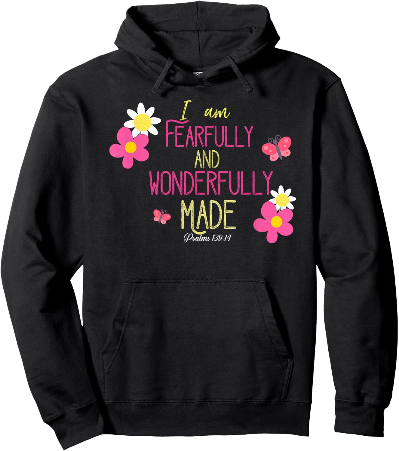 I am fearfully and wonderfully made Hoodie - Hoodie | Black