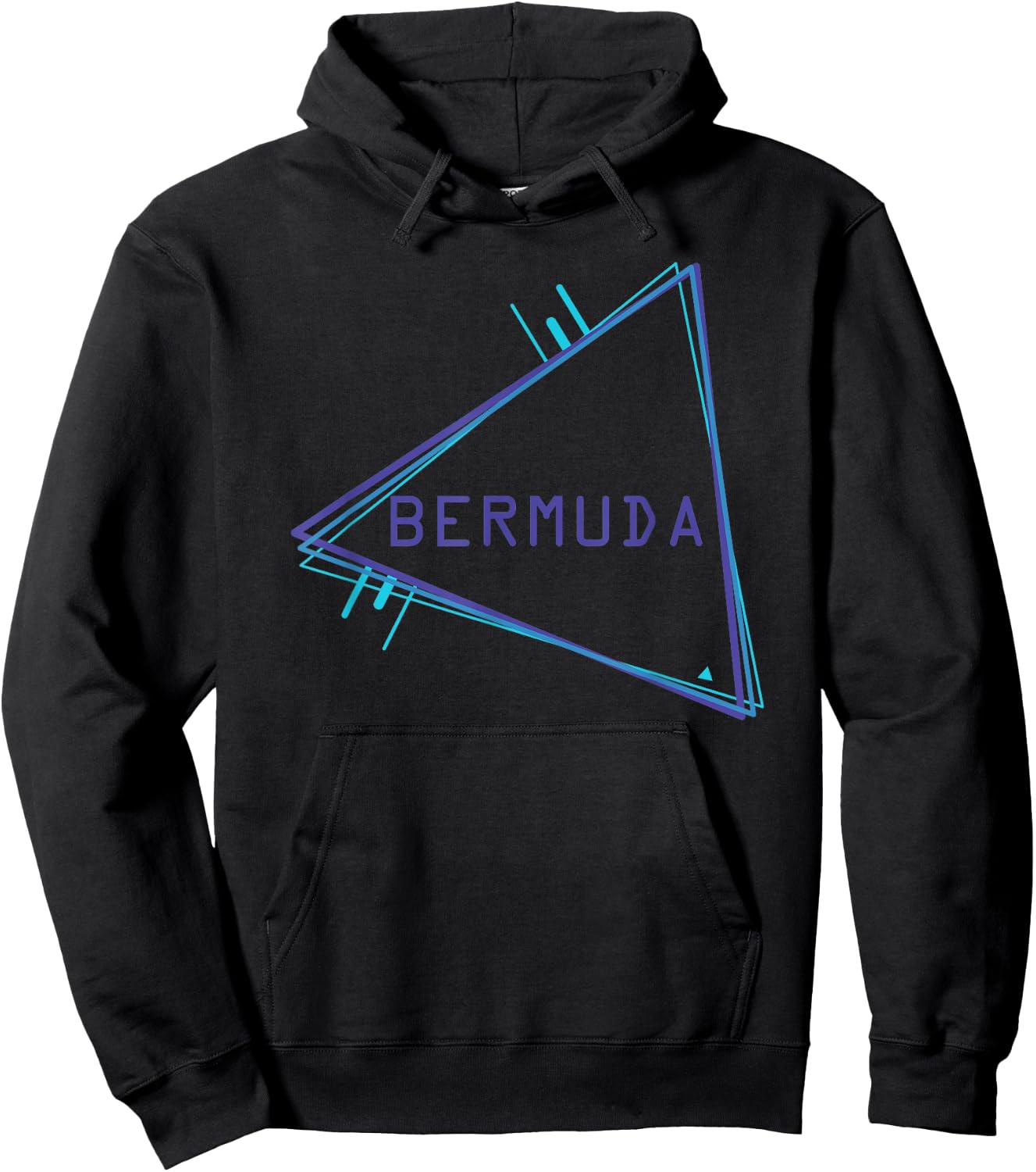 Bermuda - Blue Triangle - Souvenir Hoodie - Hoodie | Black