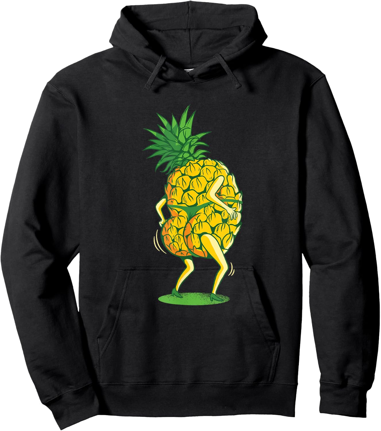 Funny Twerking Pineapple , women, boys & girls Hoodie - Hoodie | Black