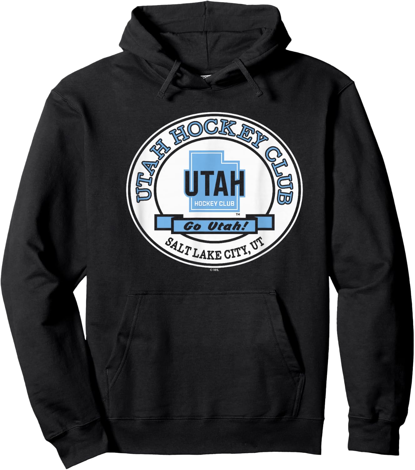 Utah Hockey Club Go Black Officially Licensed Hoodie - Hoodie | Black