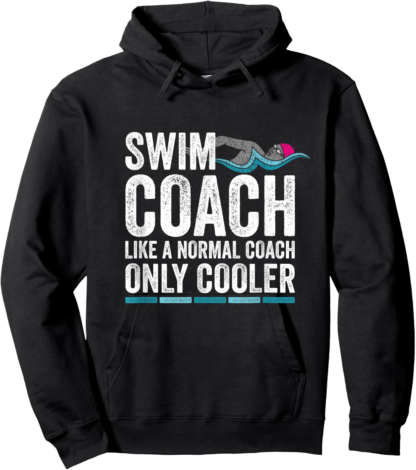 Gifts For Swim Coaches Funny Appreciation Swimming Teacher Women Hoodie - Hoodie | Black