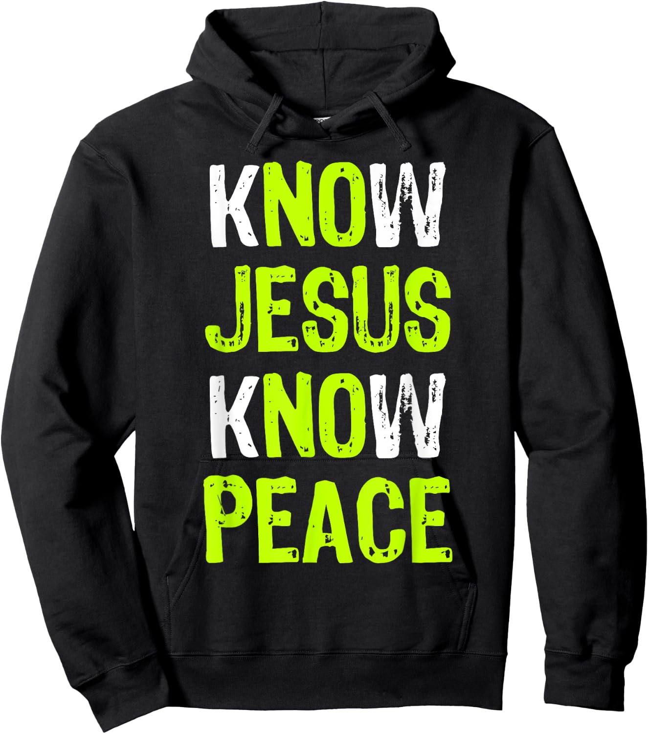Know Jesus Know Peace Christian Religious Lover Hoodie - Hoodie | Black