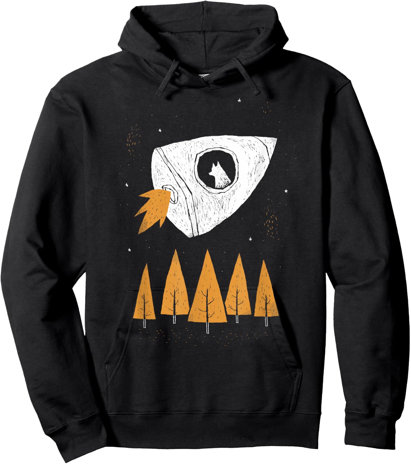 laika space dog Men Women Girls Kids Hoodie - Hoodie | Black