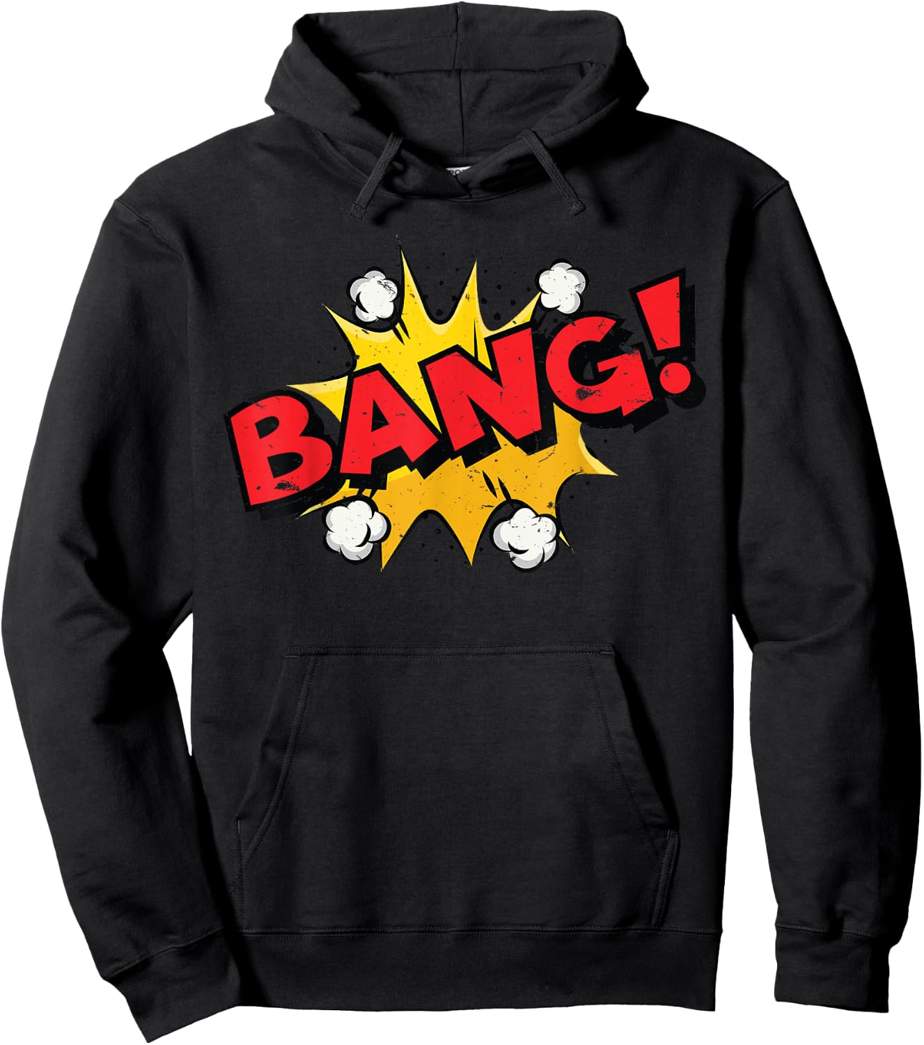 BANG ! Comic Book Cartoon Funny Pop Art - Vintage Hoodie - Hoodie | Black