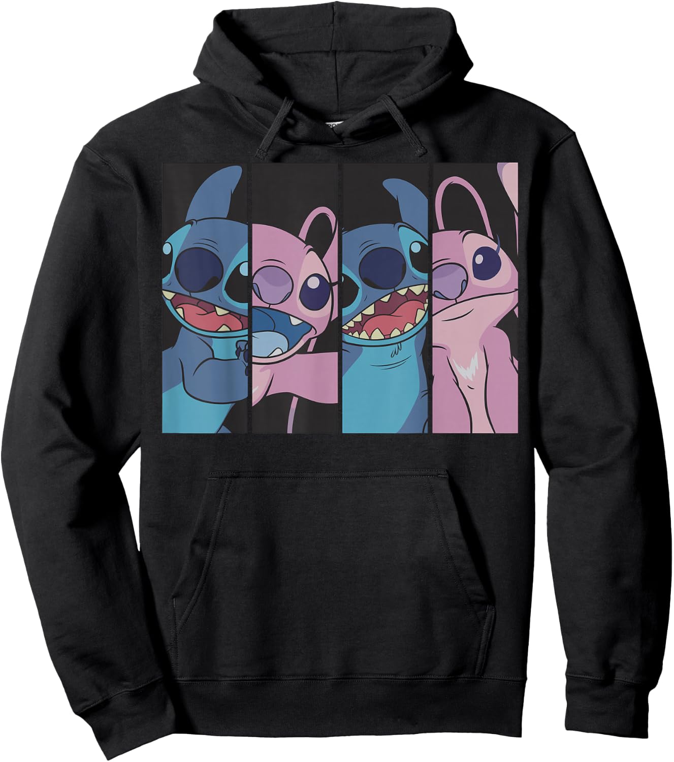 Lilo & Stitch - Boxed Faces Hoodie - Hoodie | Black