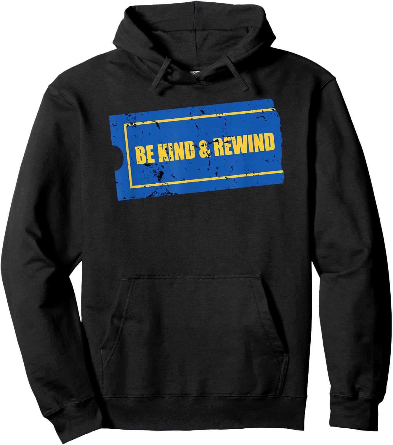 Be Kind and Rewind - Funny Retro Movie Theatre Gift Hoodie - Hoodie | Black