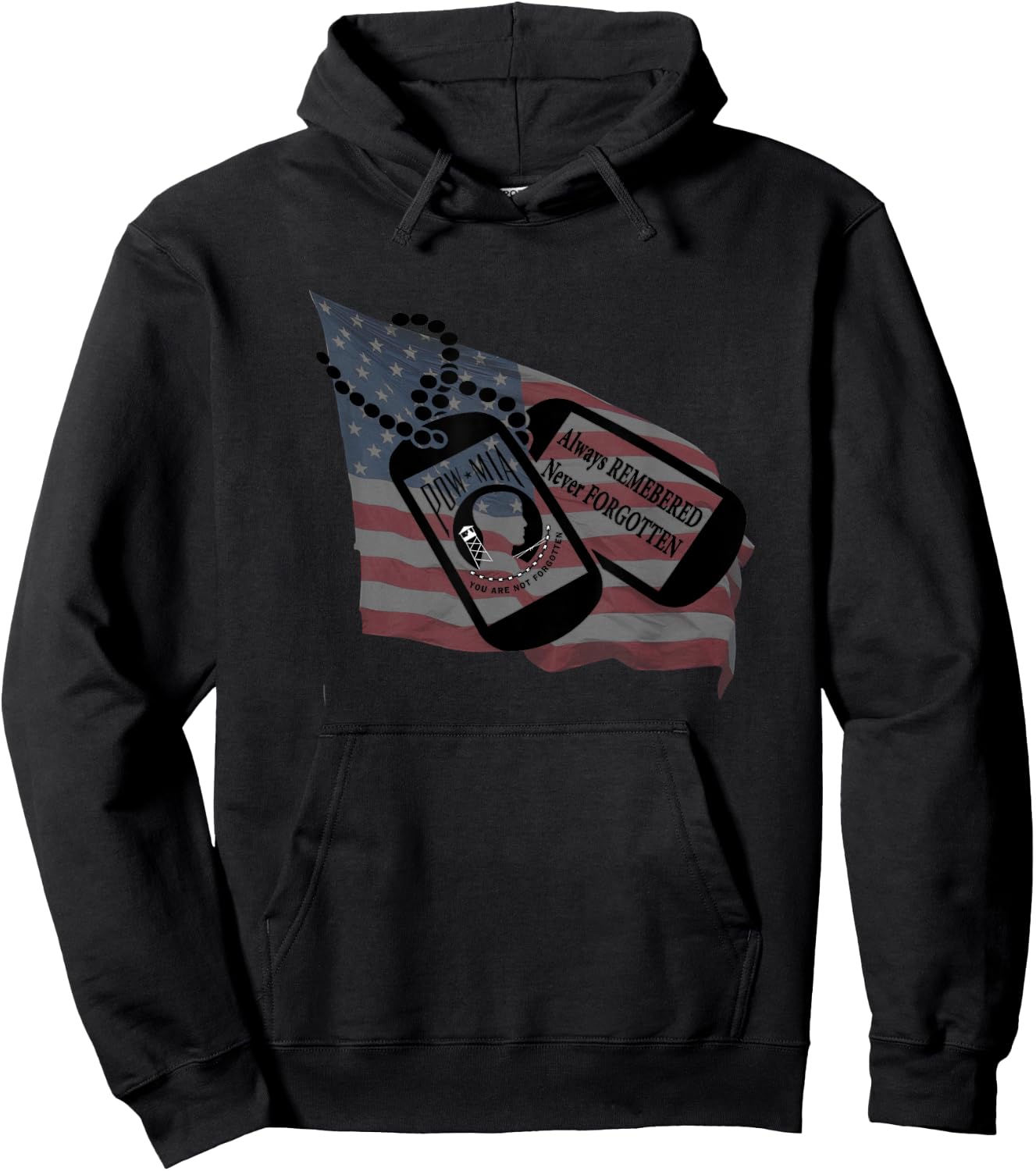 Pow Mia Hoodie - Hoodie | Black
