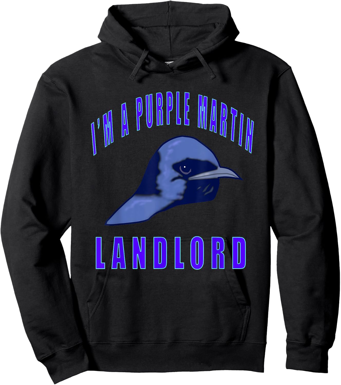 I'm a Purple Martin Landlord Hoodie - Hoodie | Black