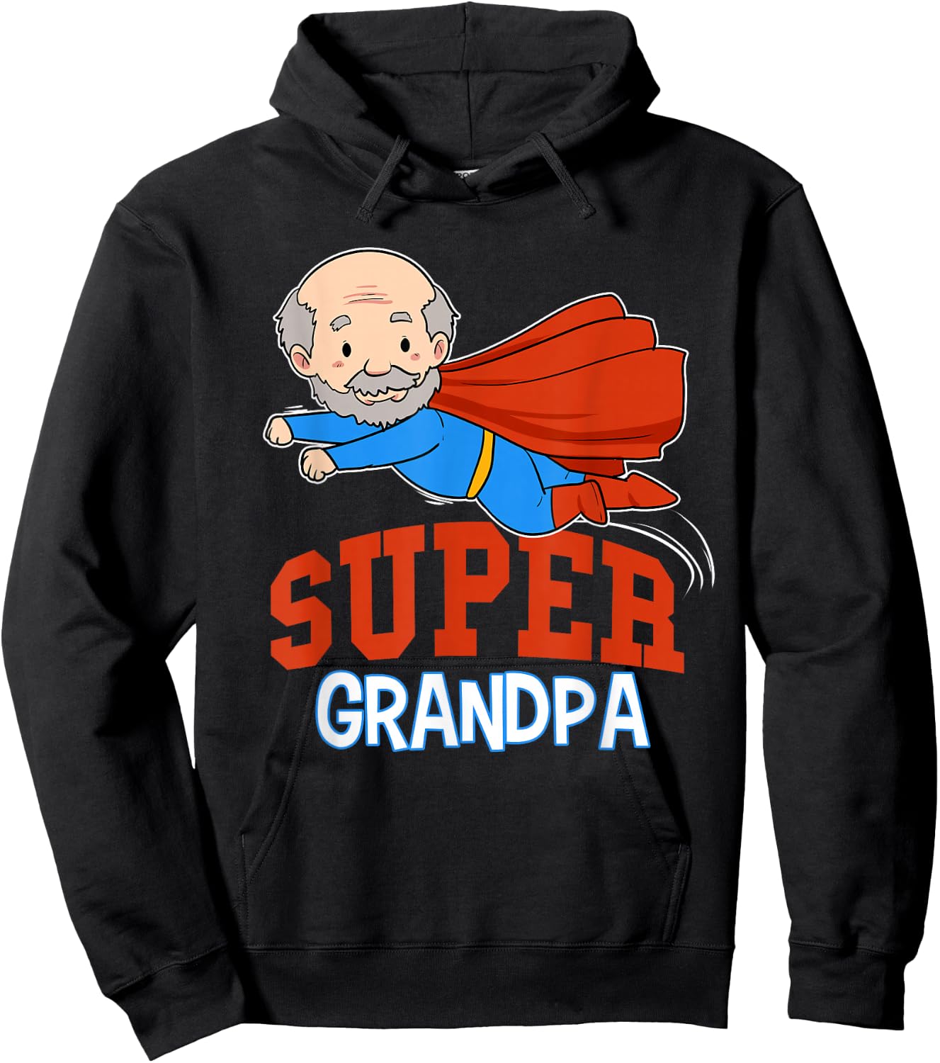 Super Grandpa Hero Grandpa Superhero Grandpa Hoodie - Hoodie | Black