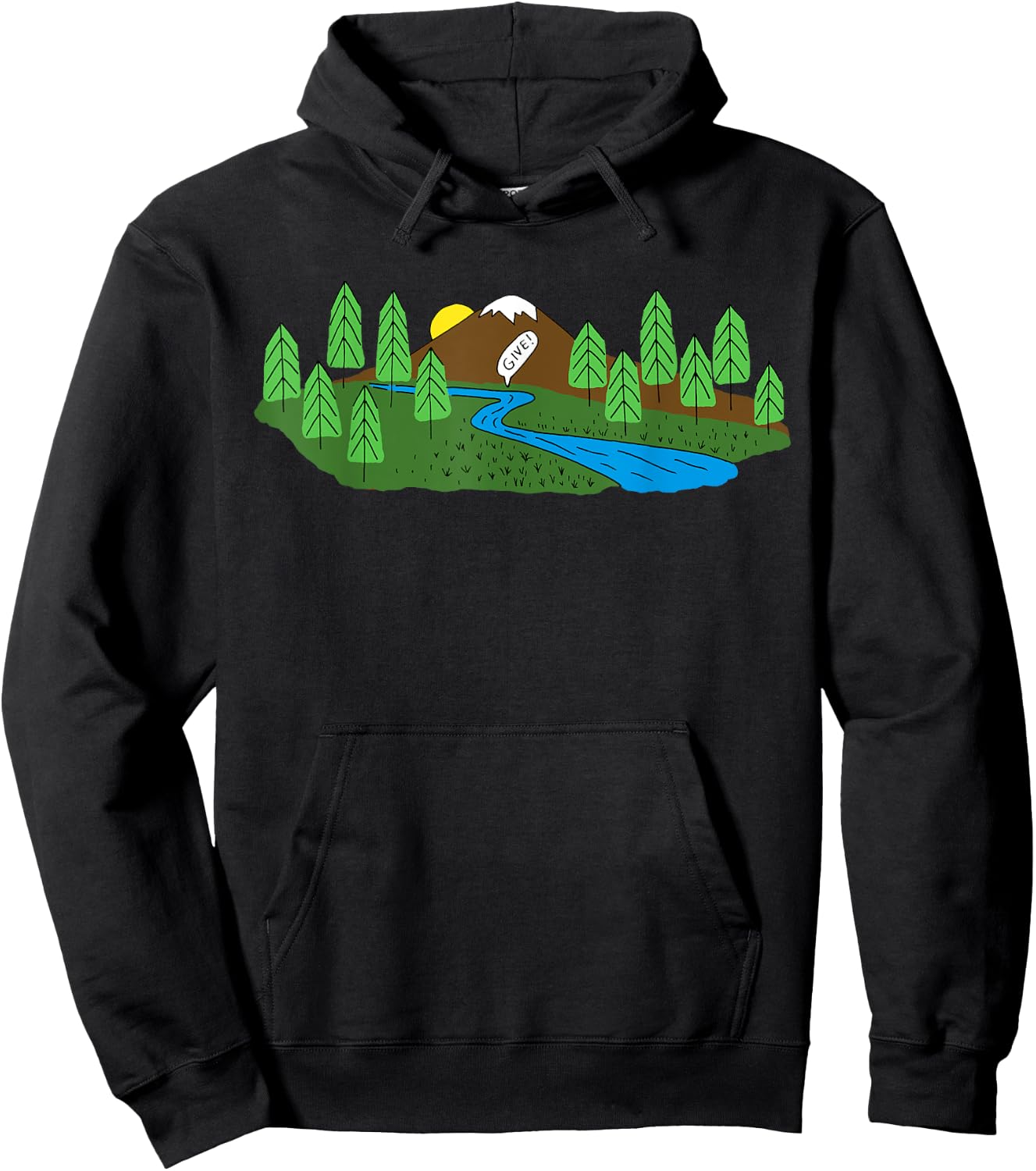 Funny Mormon Give Said the Little Stream LDS Hoodie - Hoodie | Black