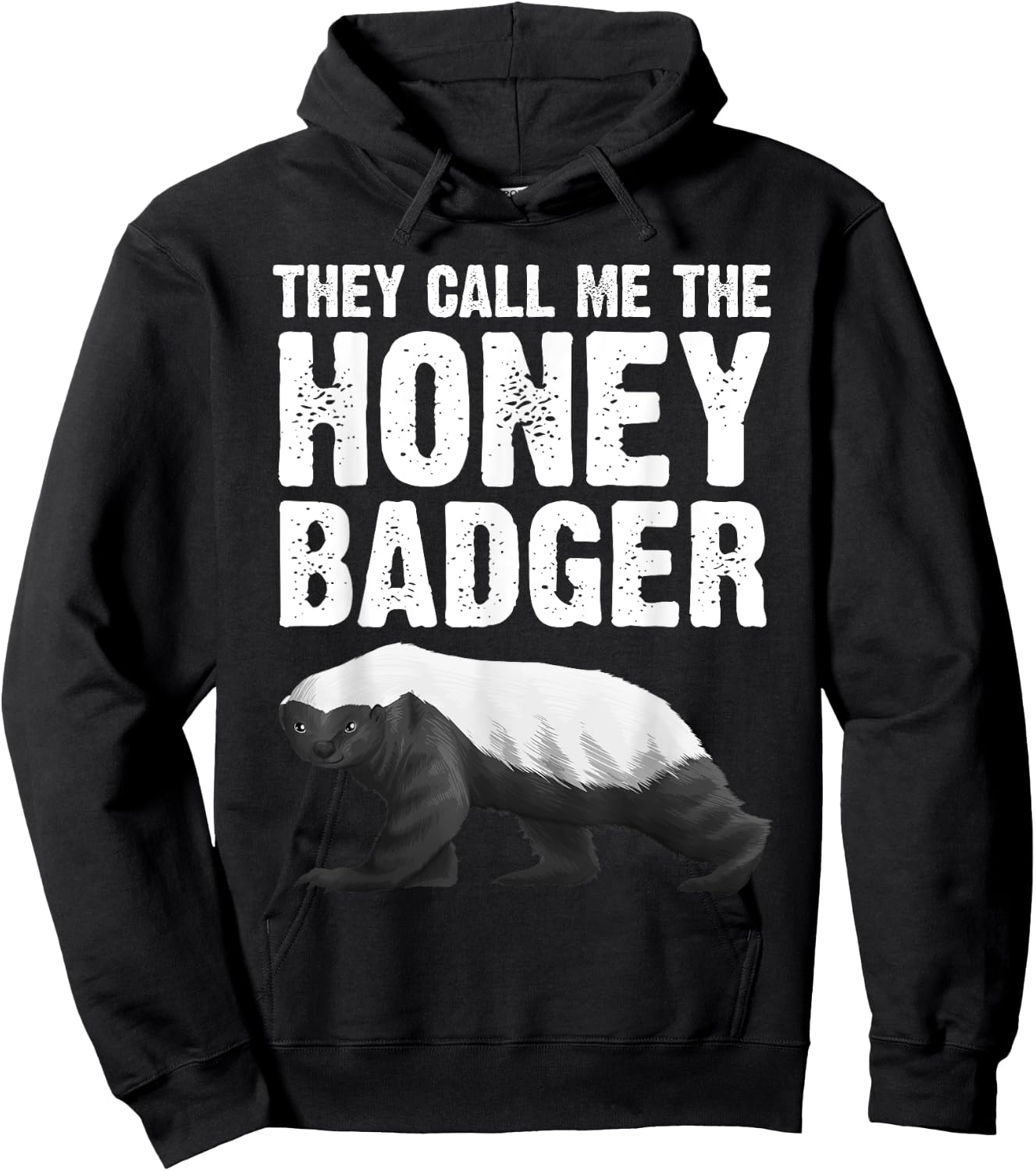 Cool Honey Badger Design Women Honey Badger Lover Hoodie - Hoodie | Black