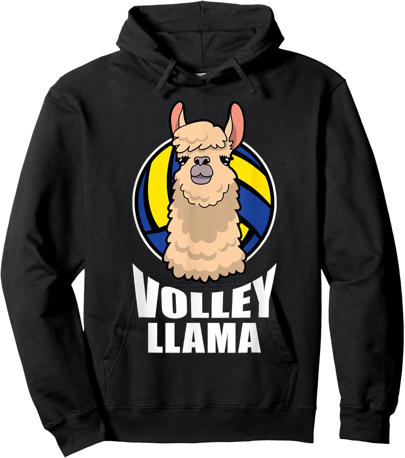 Volley Llama Volleyball Hoodie - Hoodie | Black