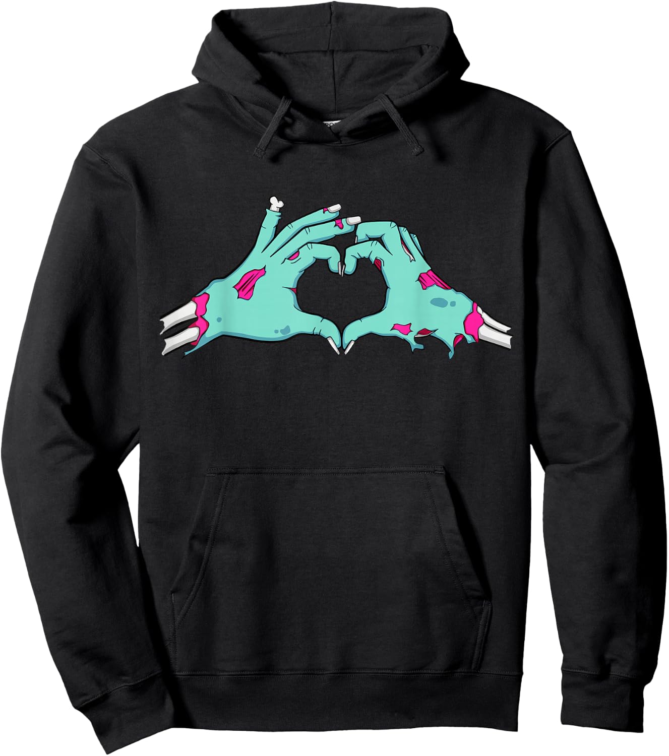 I Love Zombies Funny Horror Party Gift Hoodie - Hoodie | Black