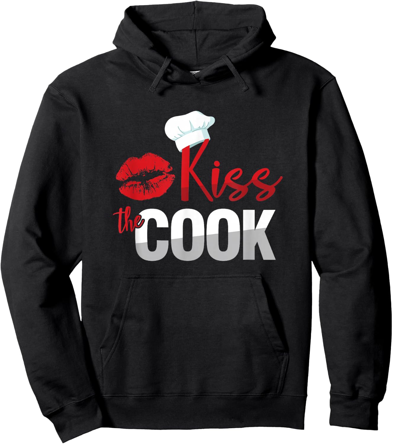 Funny Kiss The Culinary Chef Cook Baker Hoodie - Hoodie | Black