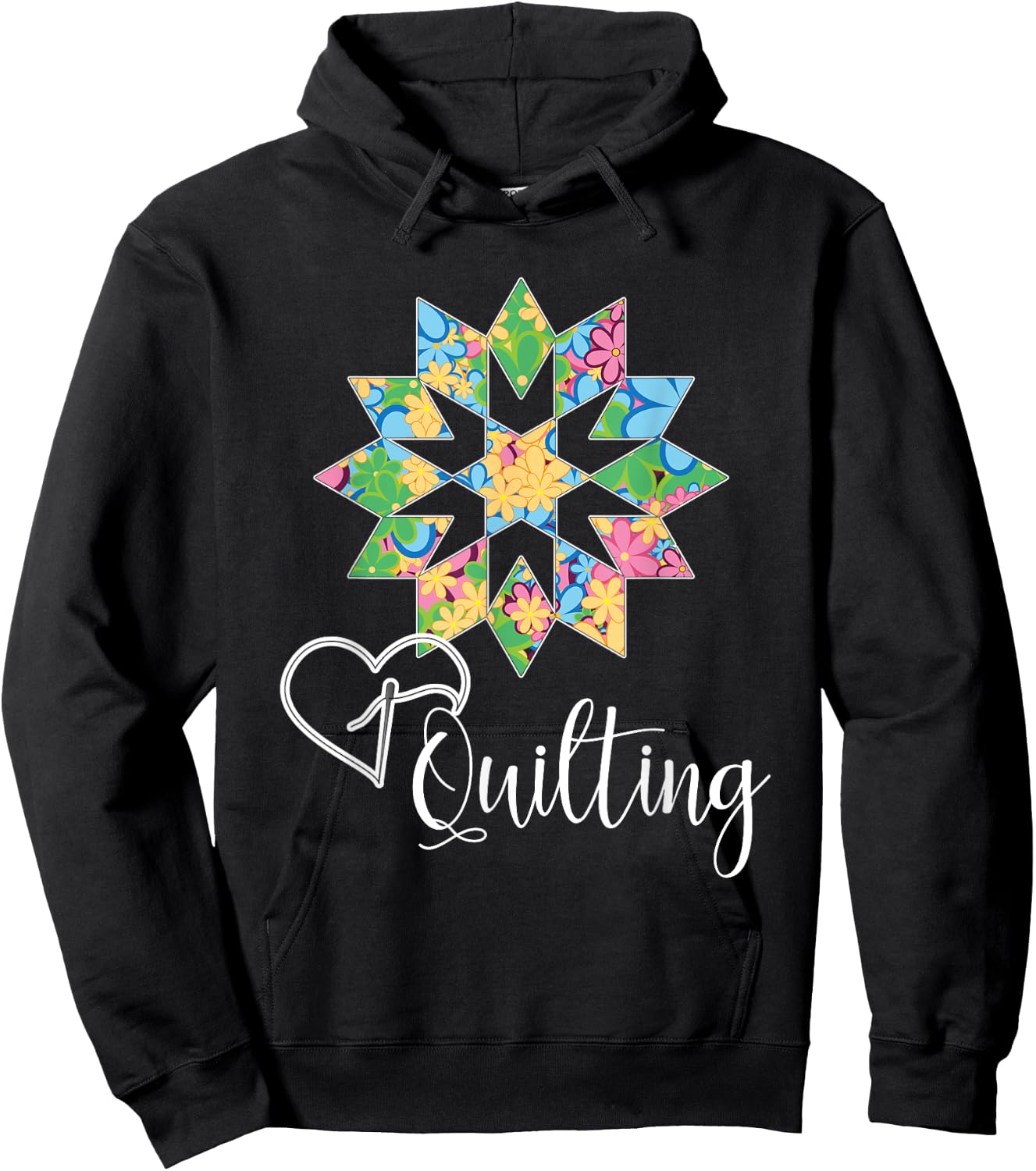 Love Sewing Quilting, Hobby Crafter Gift Shirt, 3Dk Hoodie - Hoodie | Black