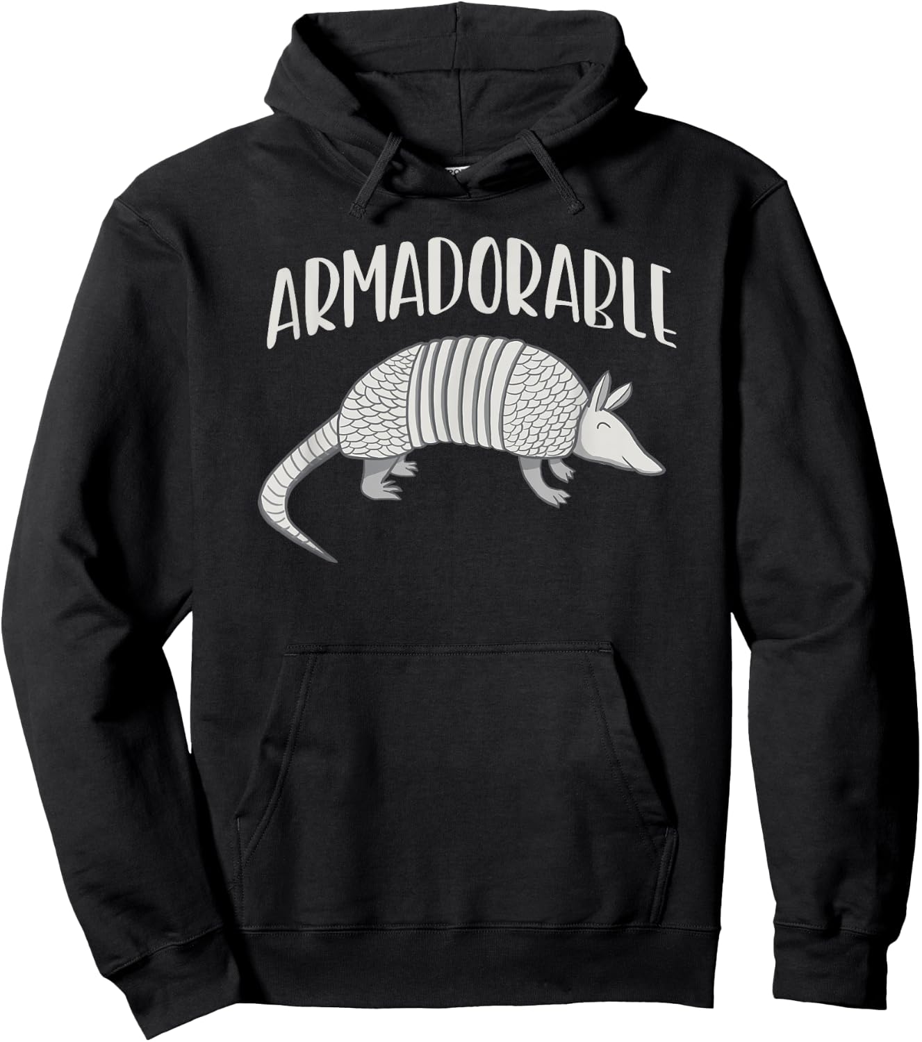 Armadillo Pun Funny Cute Adorable Armadorable Hoodie - Hoodie | Black