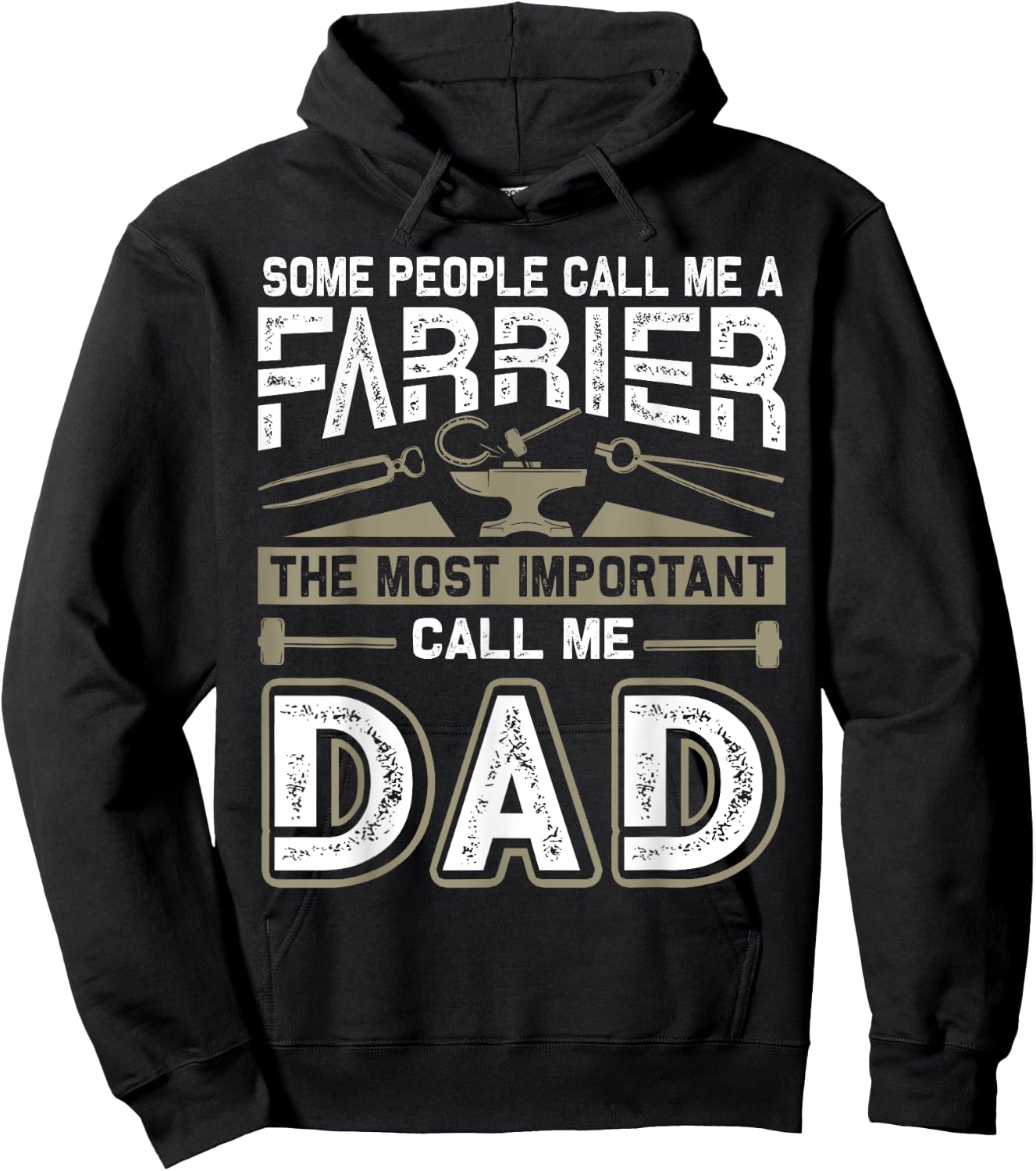 Some People Call Me A Farrier Dad Father's Day Hoodie - Hoodie | Black