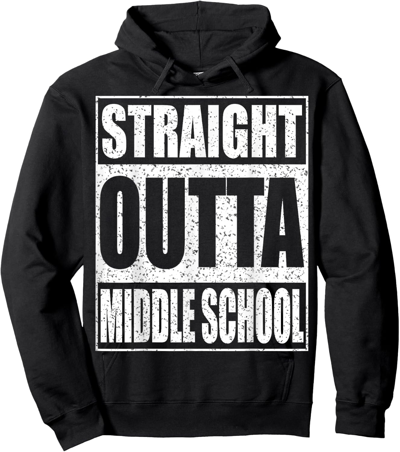 Straight Outta Middle School Shirt Graduation Hoodie - Hoodie | Black