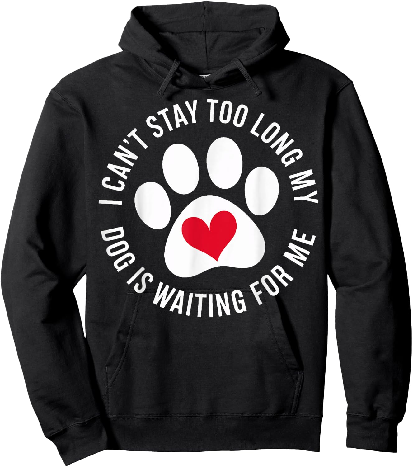 Funny Dog Owners My Dog Is Waiting For Me Dog Lovers Women Girls Kids Hoodie - Hoodie | Black