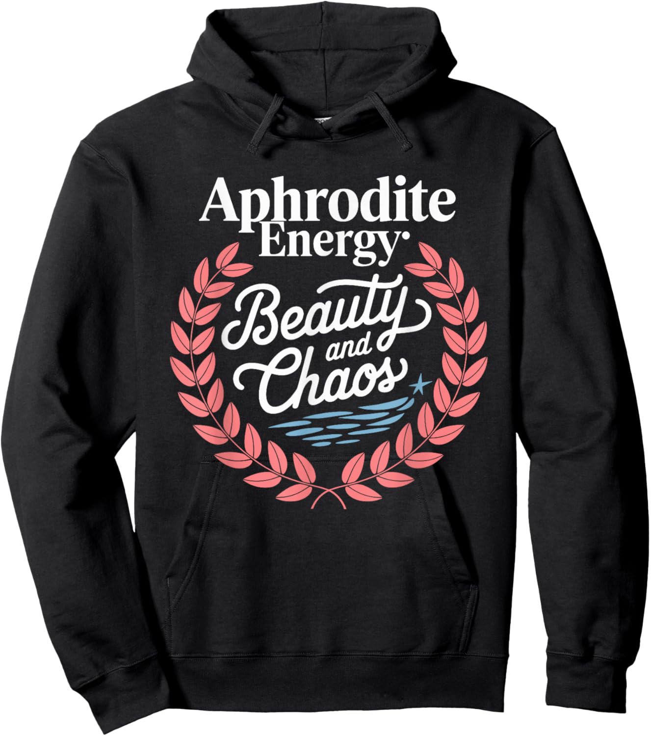 Aphrodite Whimsical Mythology Inspired Artistic Illustration Hoodie - Hoodie | Black
