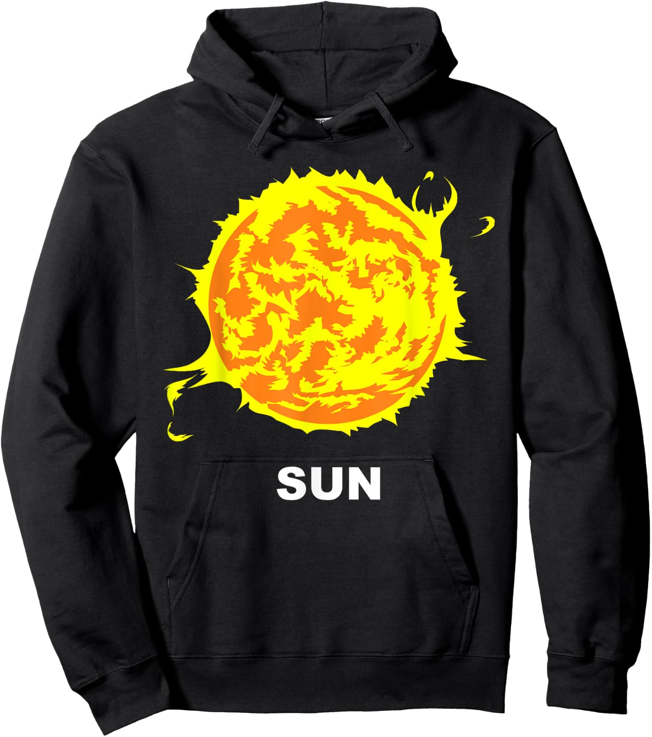 Solar System Group Costumes - Sun Fireball Star Costume Hoodie - Hoodie | Black