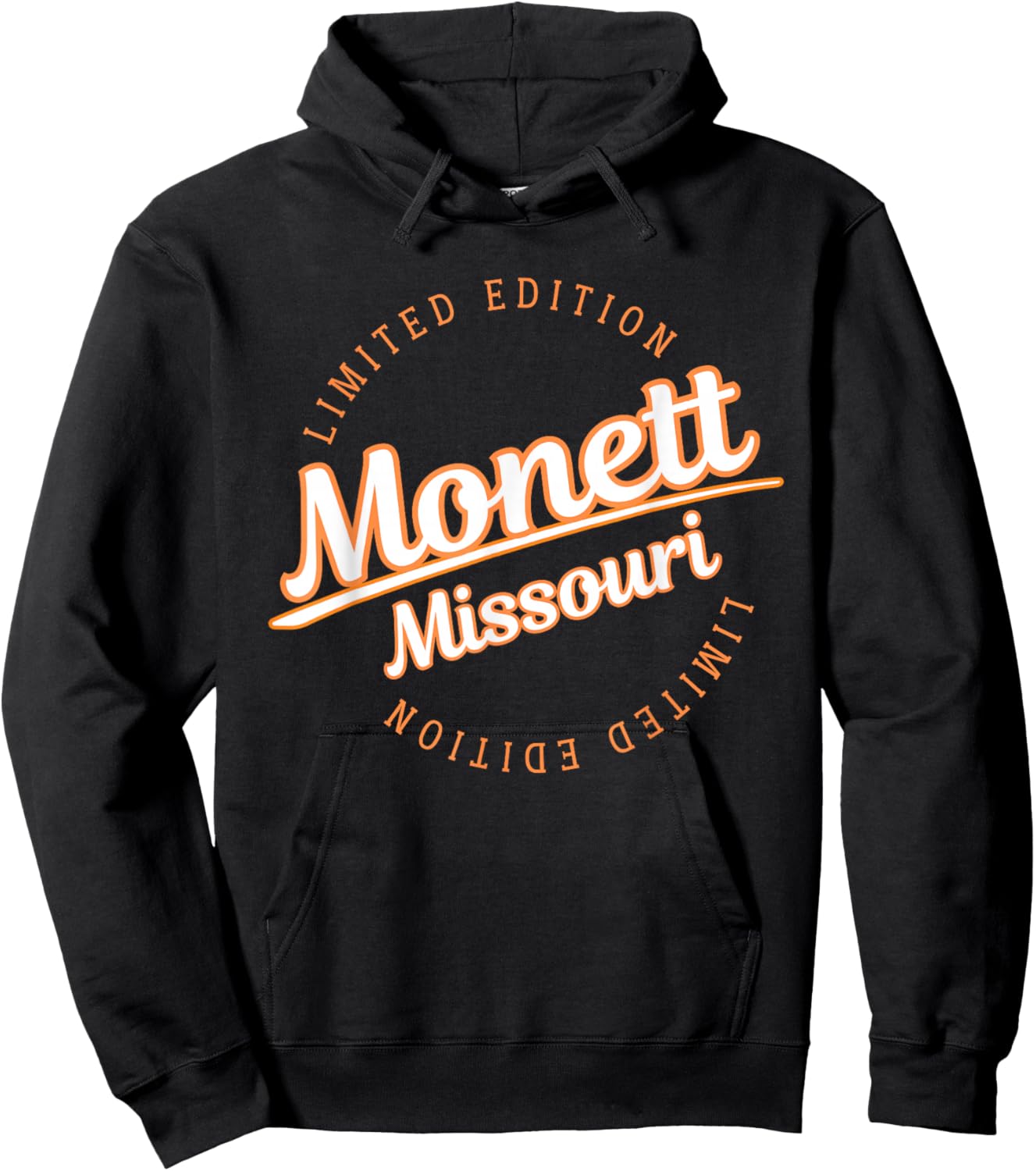 Retro Athletic Monett MO Apparel Hoodie - Hoodie | Black