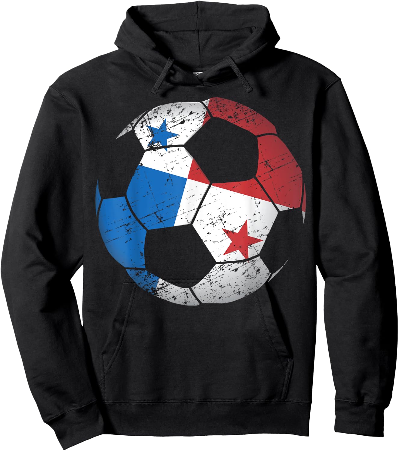 Panama Soccer Ball Flag - Panama Football Soccer Hoodie - Hoodie | Black