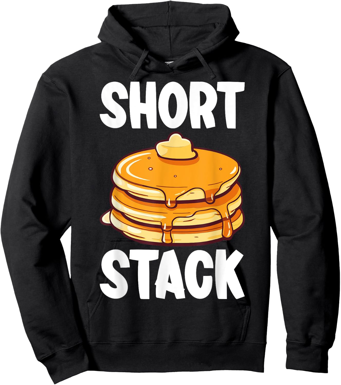 Short Stack - Funny Men Women Kids Pancake Lover Gifts Hoodie - Hoodie | Black