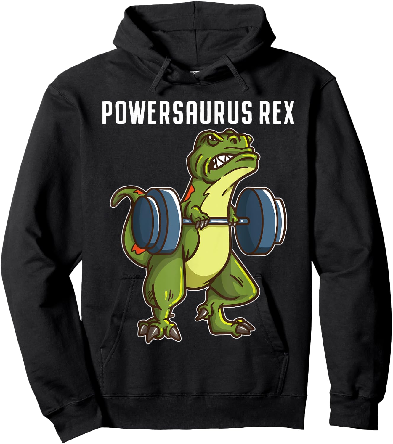 I Love Dinosaur and Fitness Co. Funny T Rex Powerlifting Weightlifting Gym Workout Boys Gift Hoodie - Hoodie | Black
