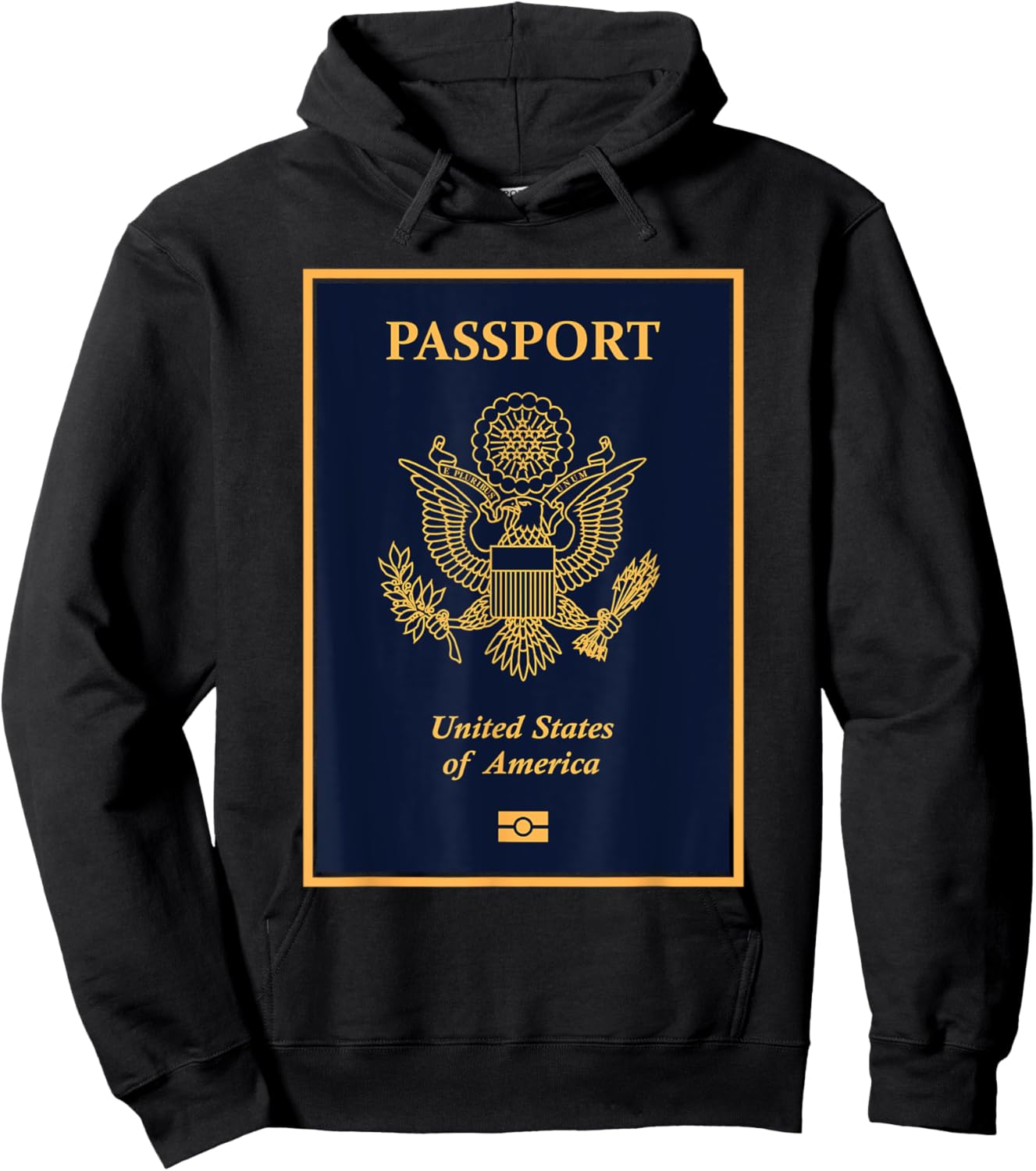 USA,American,USA passport,USA flag. Hoodie - Hoodie | Black
