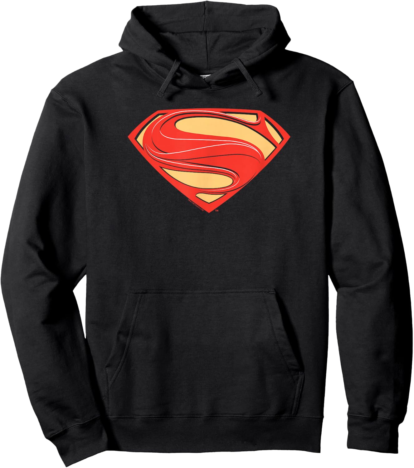 Superman Man of Steel New Solid Shield Hoodie - Hoodie | Black