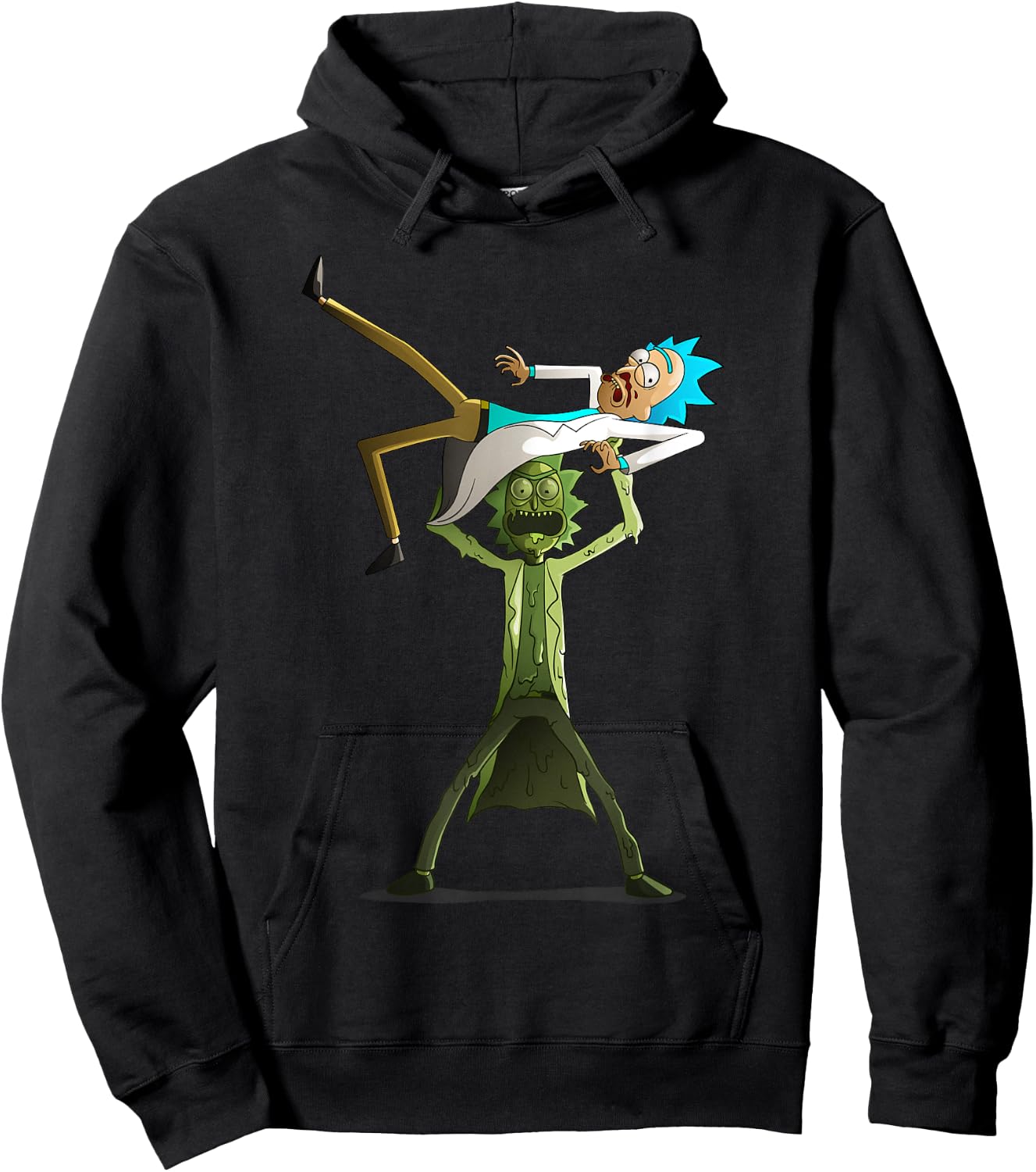 Rick and Morty Shirt Funny Toxic Rick vs Rick Hoodie - Hoodie | Black