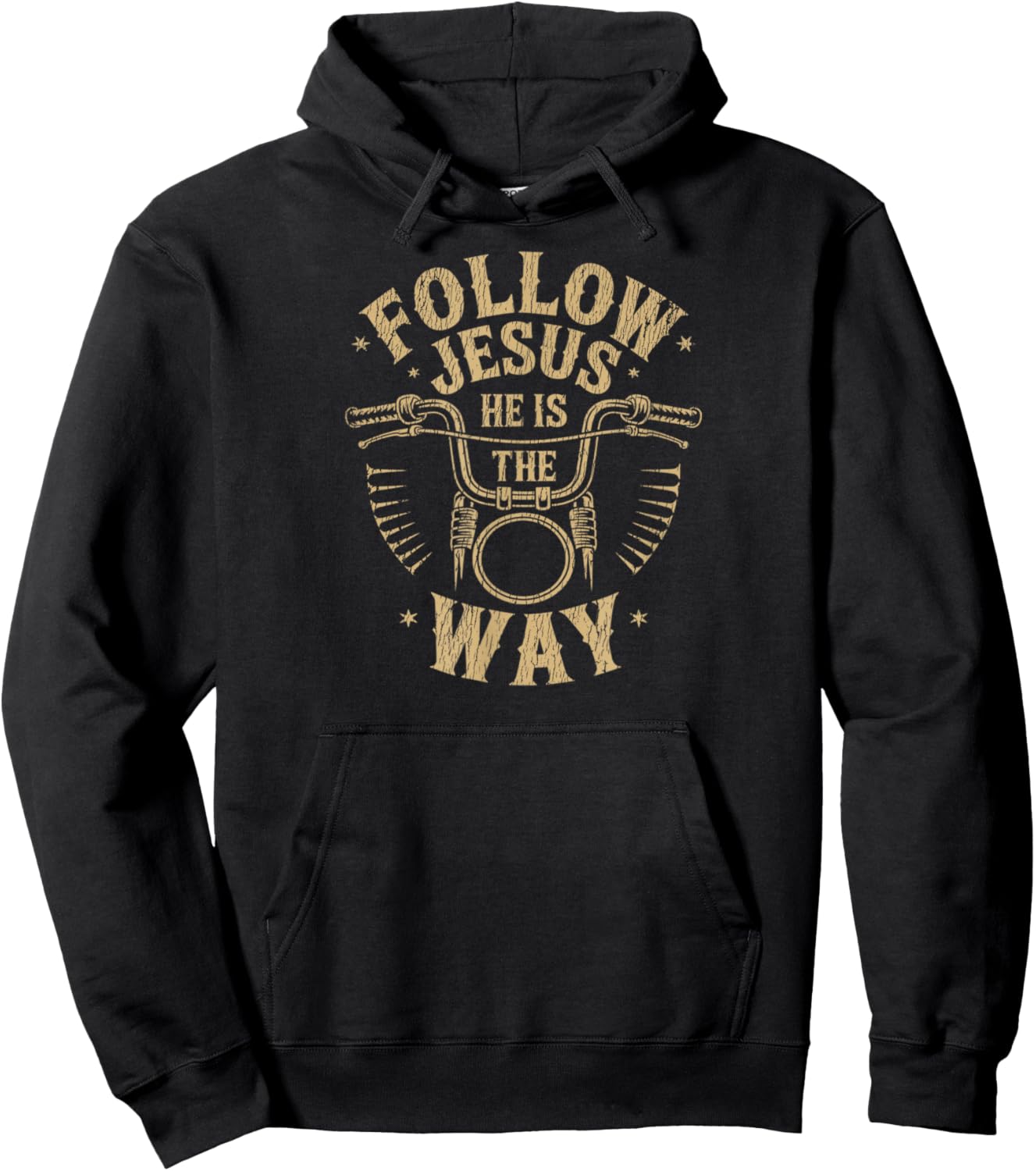 Jesus He is The Way Christian Motorcycle Gospel Biker Funny Hoodie - Hoodie | Black