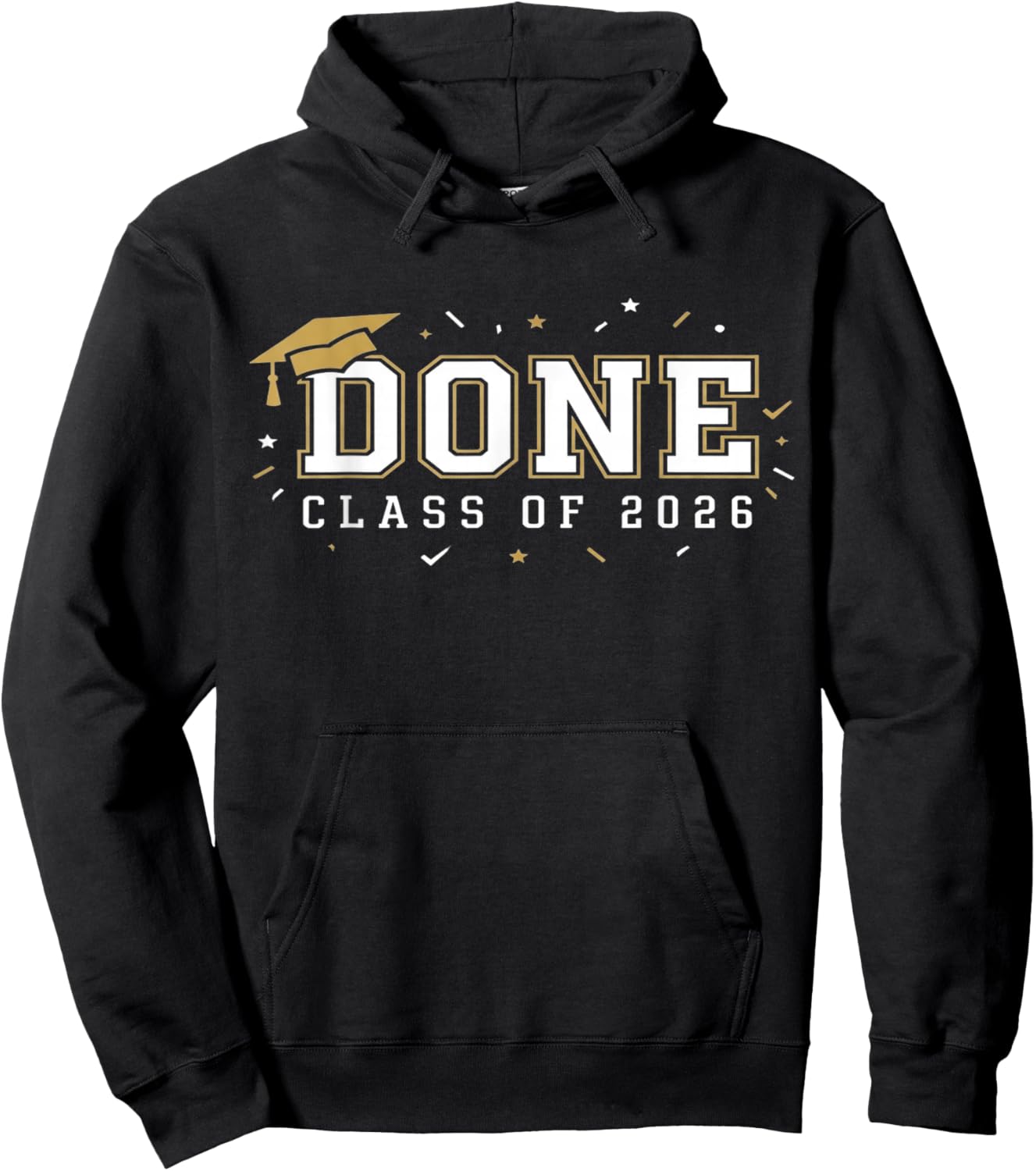 Done Class of 2026 Senior Graduation 2026 Last Day of School Hoodie - Hoodie | Black
