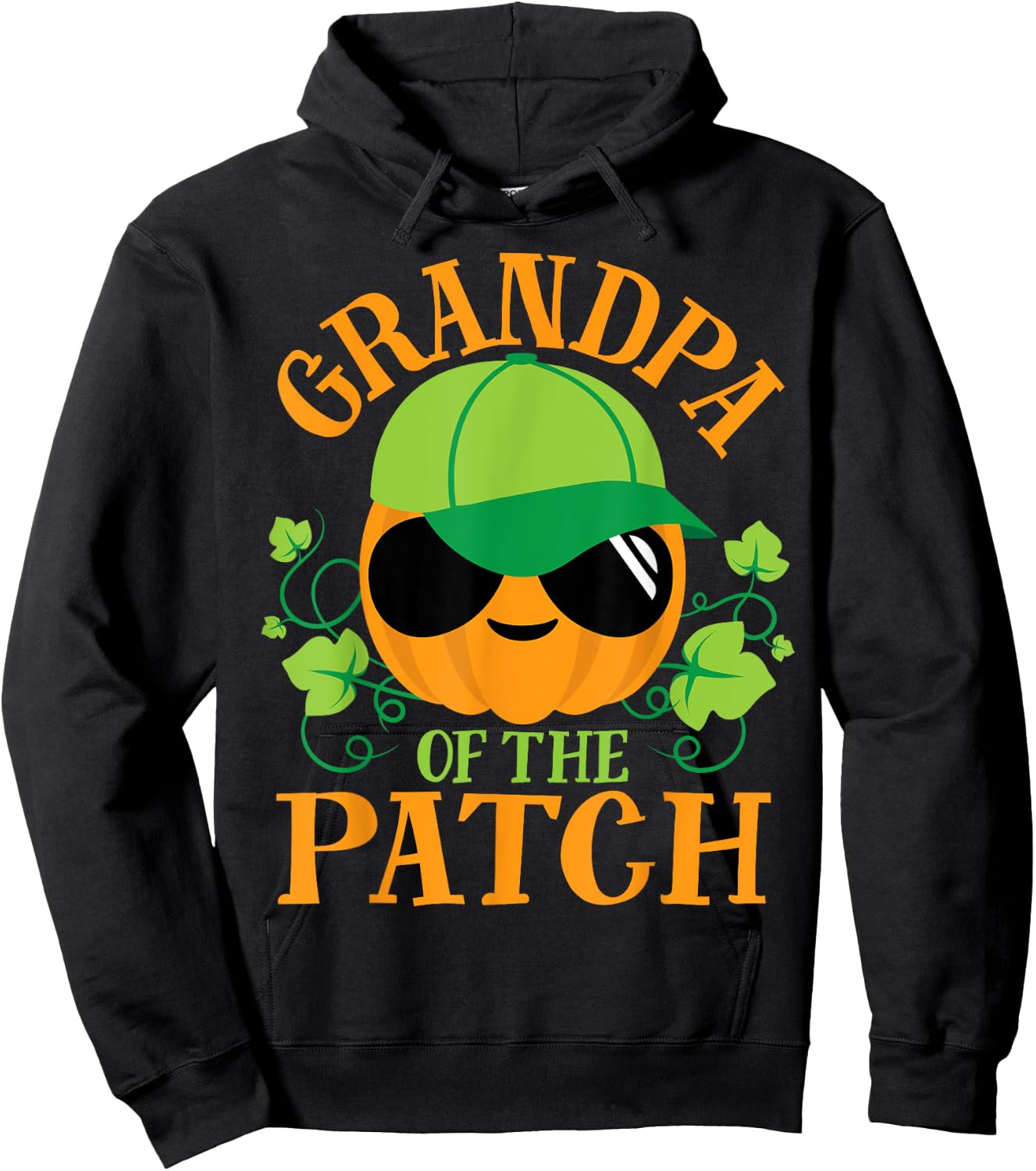 Grandpa Pumpkin of the Patch Matching Family Set Halloween Hoodie - Hoodie | Black