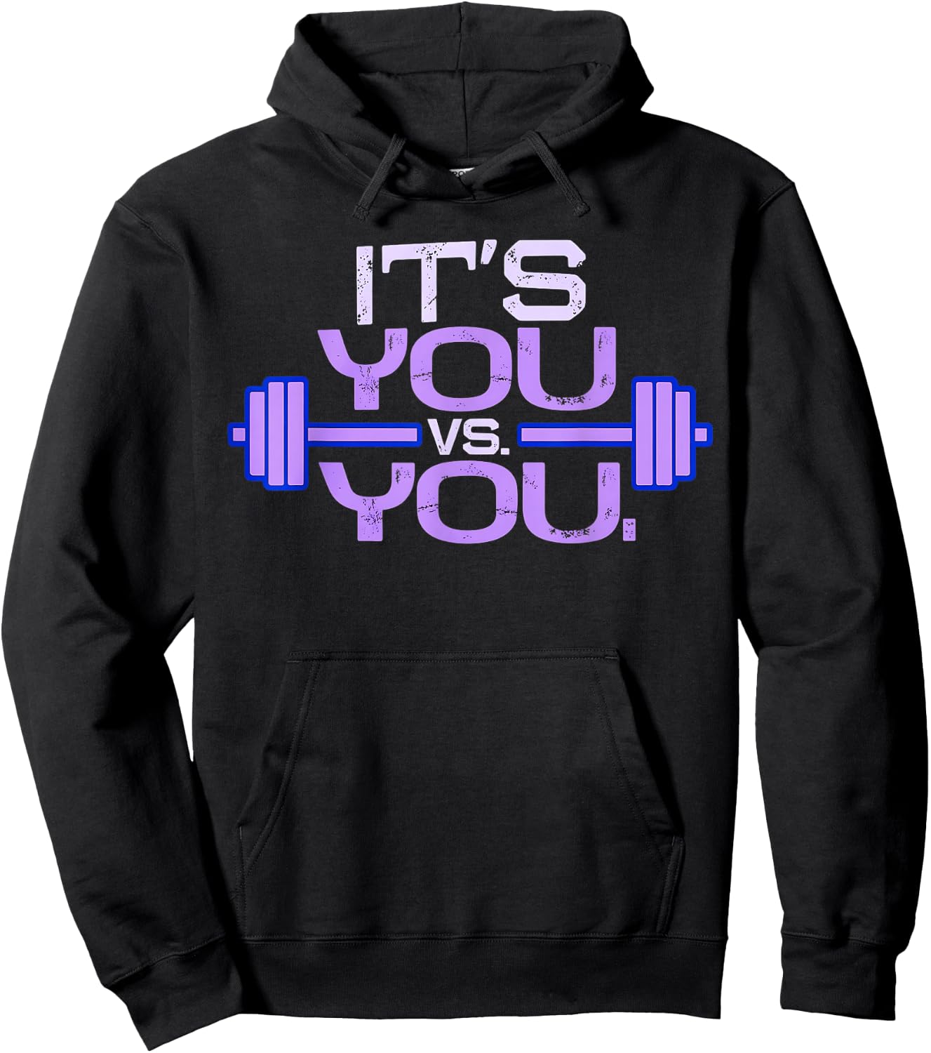 Its vs. You Workout Gym Exercise Motivation & Fitness Hoodie - Hoodie | Black