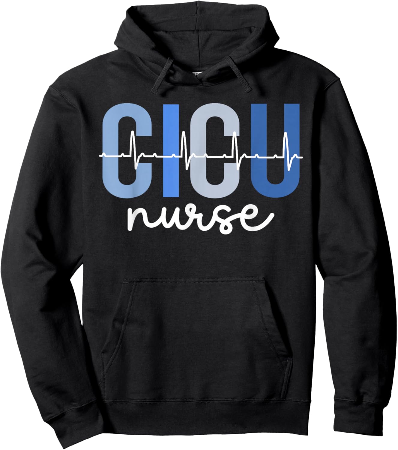 CICU Nurse Best Cardiac ICU Nurse CICU Nursing Hoodie - Hoodie | Black