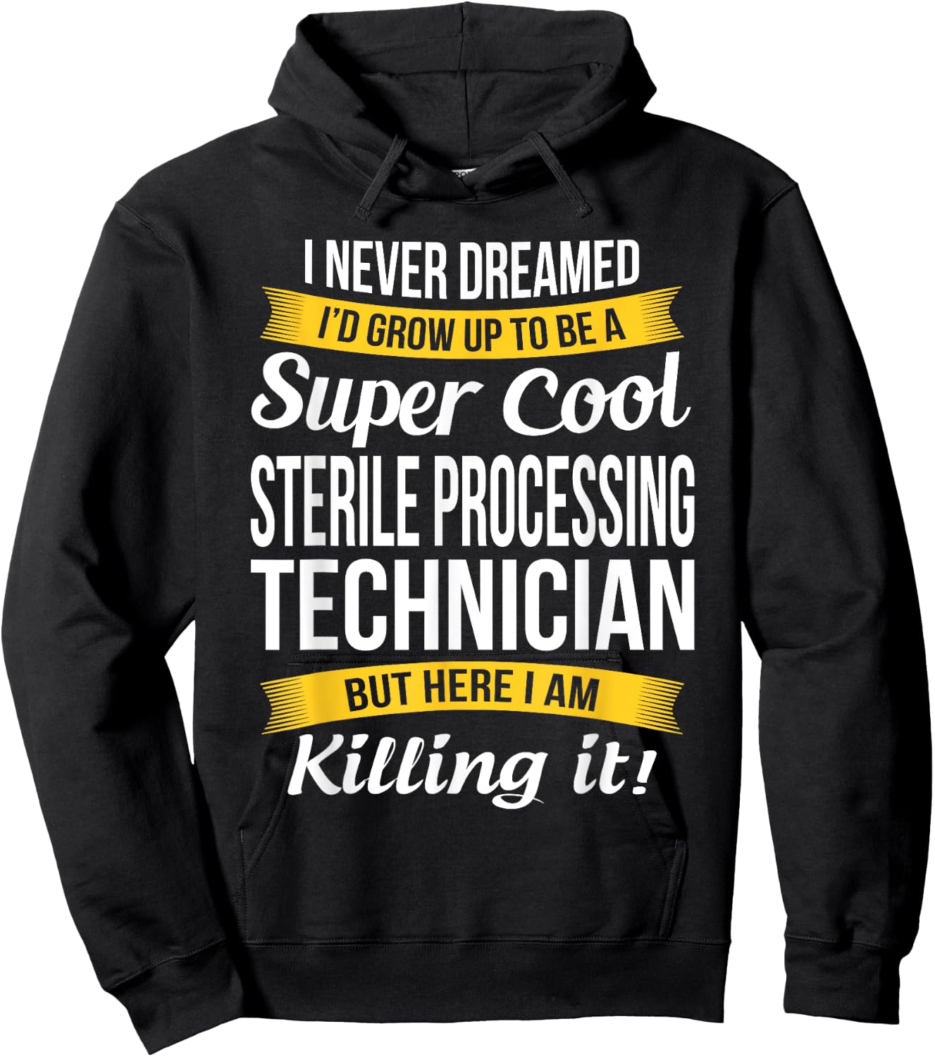 Sterile Processing Technician Funny Gift Hoodie - Hoodie | Black