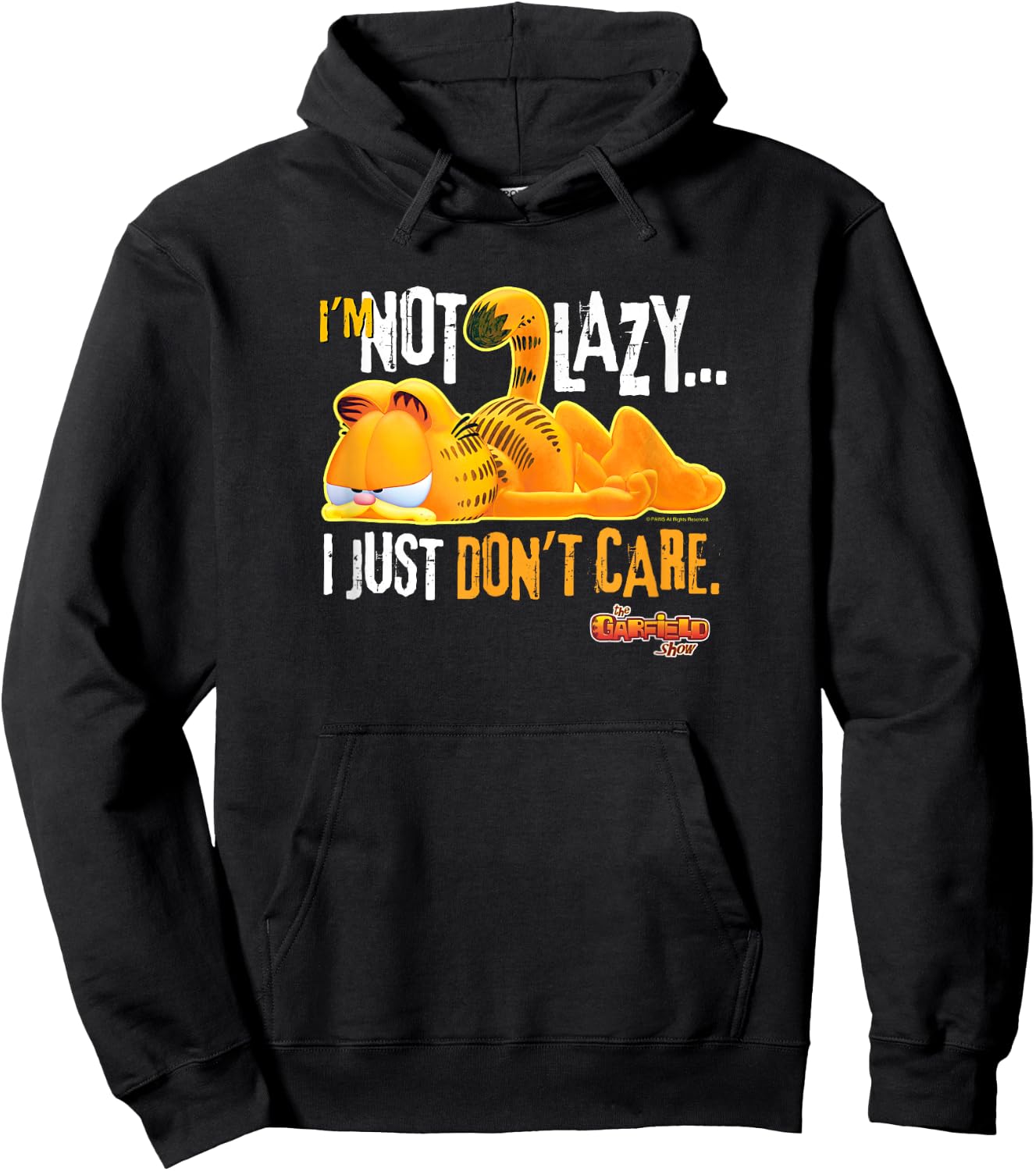 Garfield Just Don't Care Hoodie - Hoodie | Black