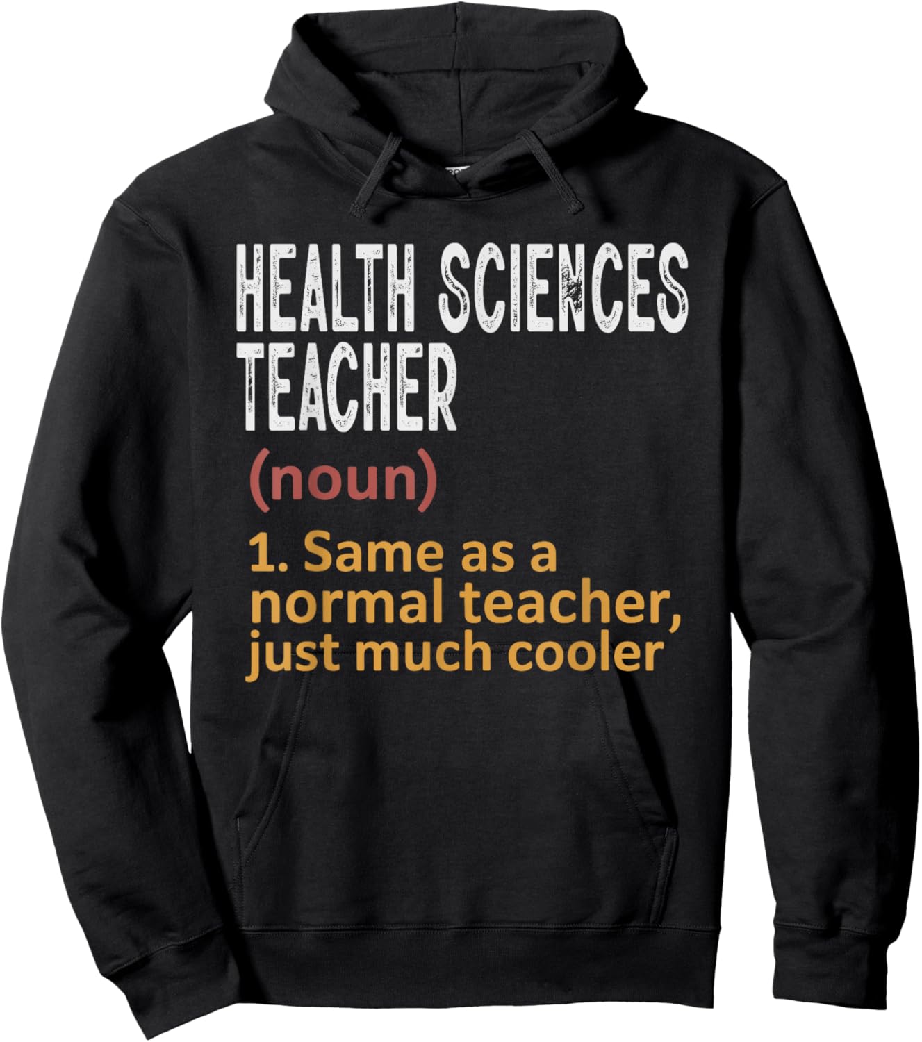 Health Sciences Teacher Funny Definition Teacher Hoodie - Hoodie | Black