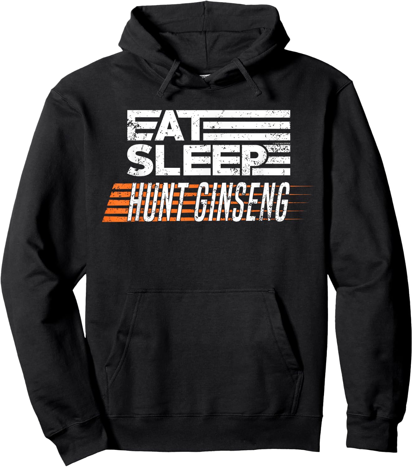 Hunting Ginseng T Shirt Eat Sleep Hunt Ginseng Hoodie - Hoodie | Black