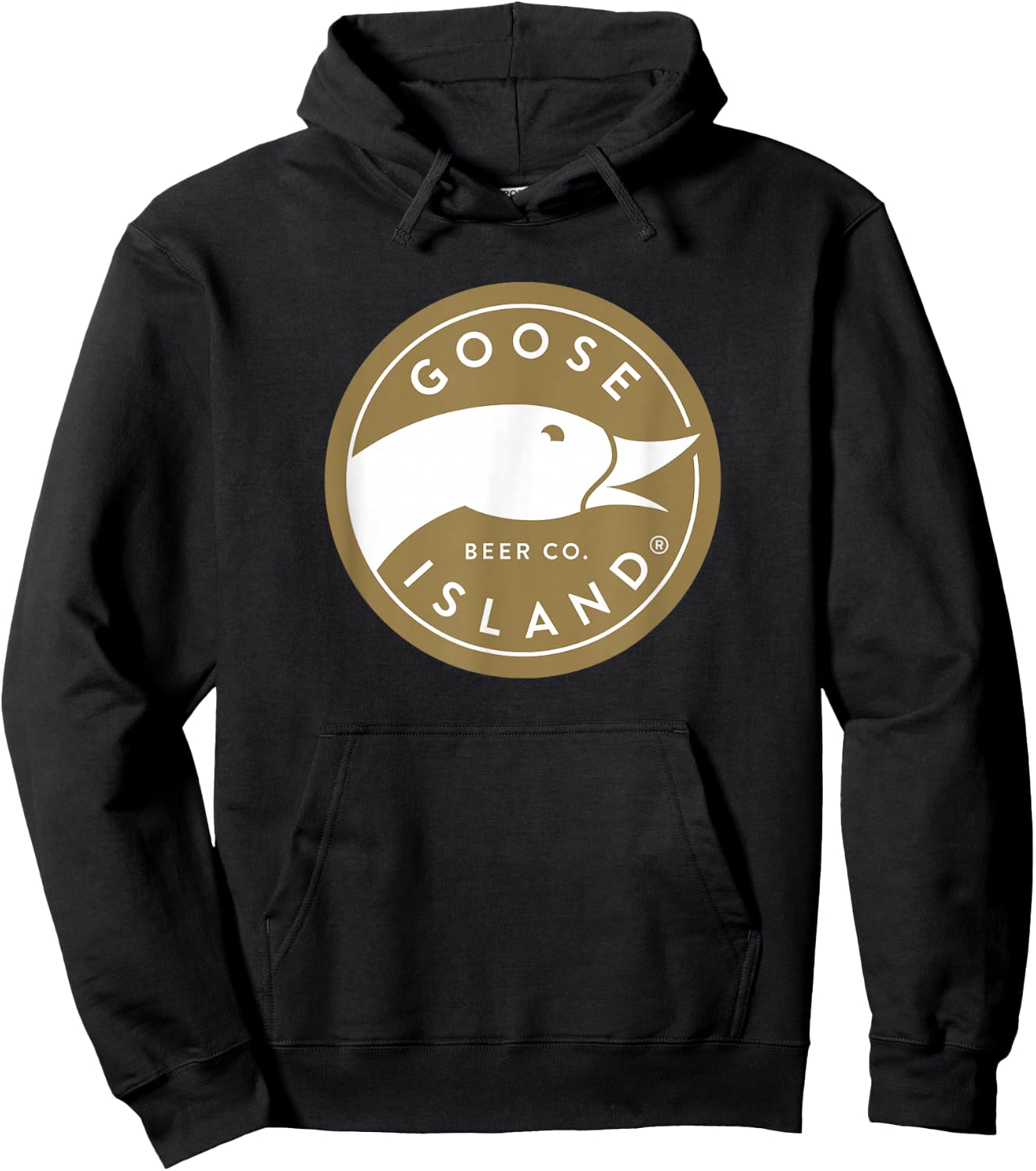 Goose Island Metallic Gold Logo Hoodie - Hoodie | Black