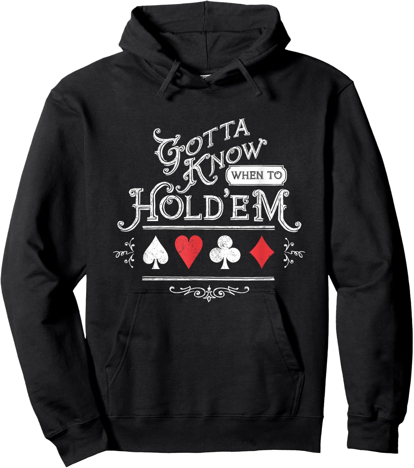Gotta Know When To Hold'em Texas Poker Hoodie - Hoodie | Black