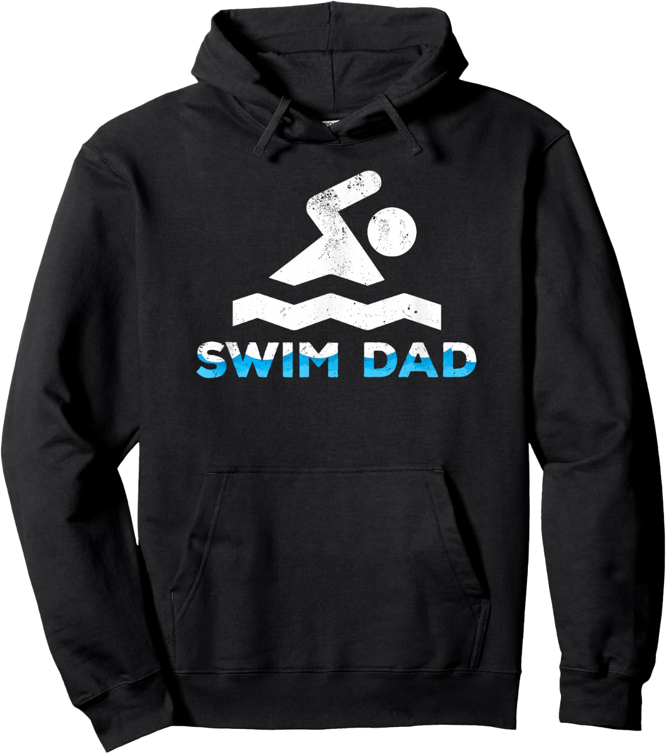 Cool Swim Dad for swimmers Hoodie - Hoodie | Black