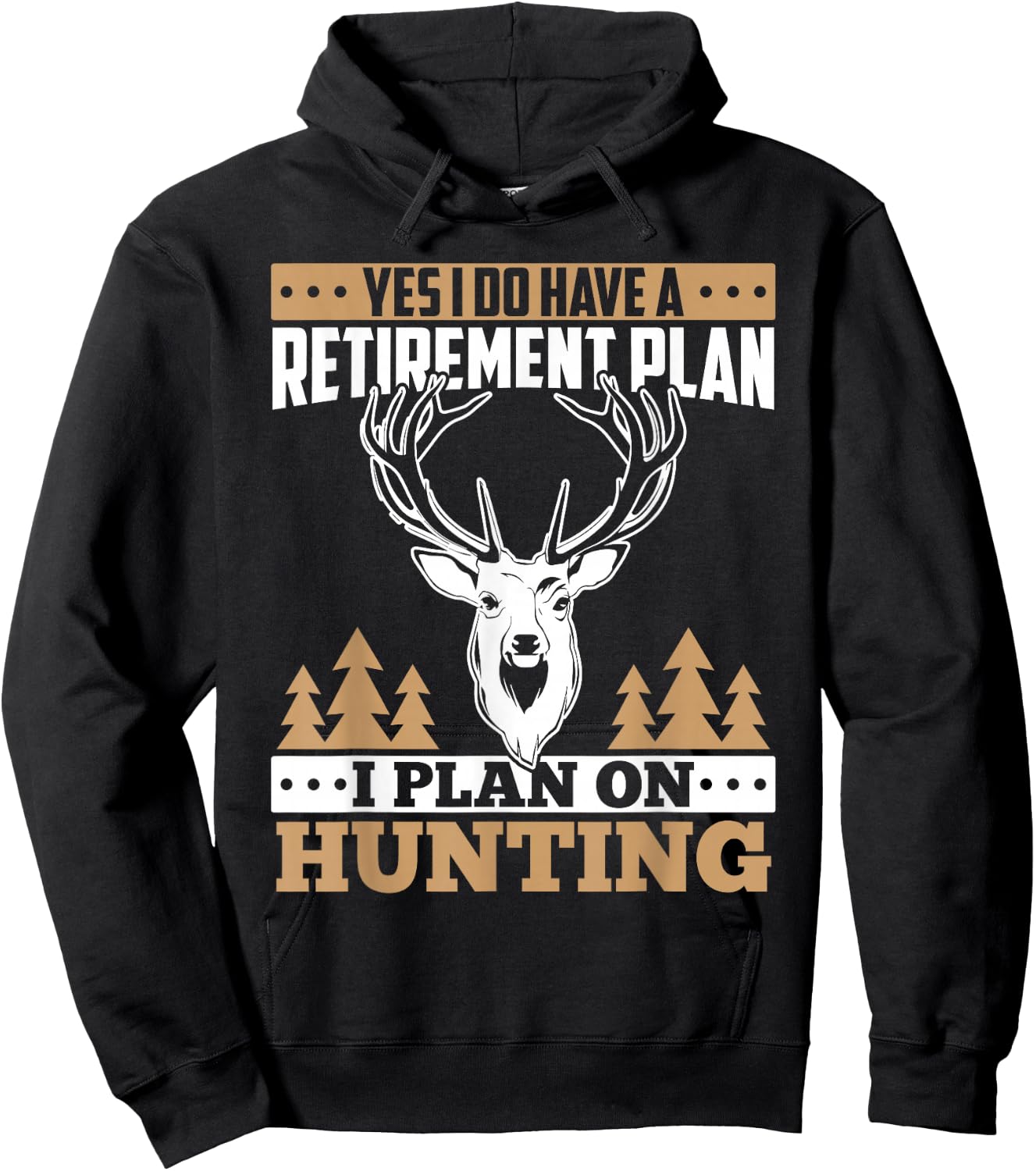 Hunting retirement gifts love deer elk hunting gift Hoodie - Hoodie | Black