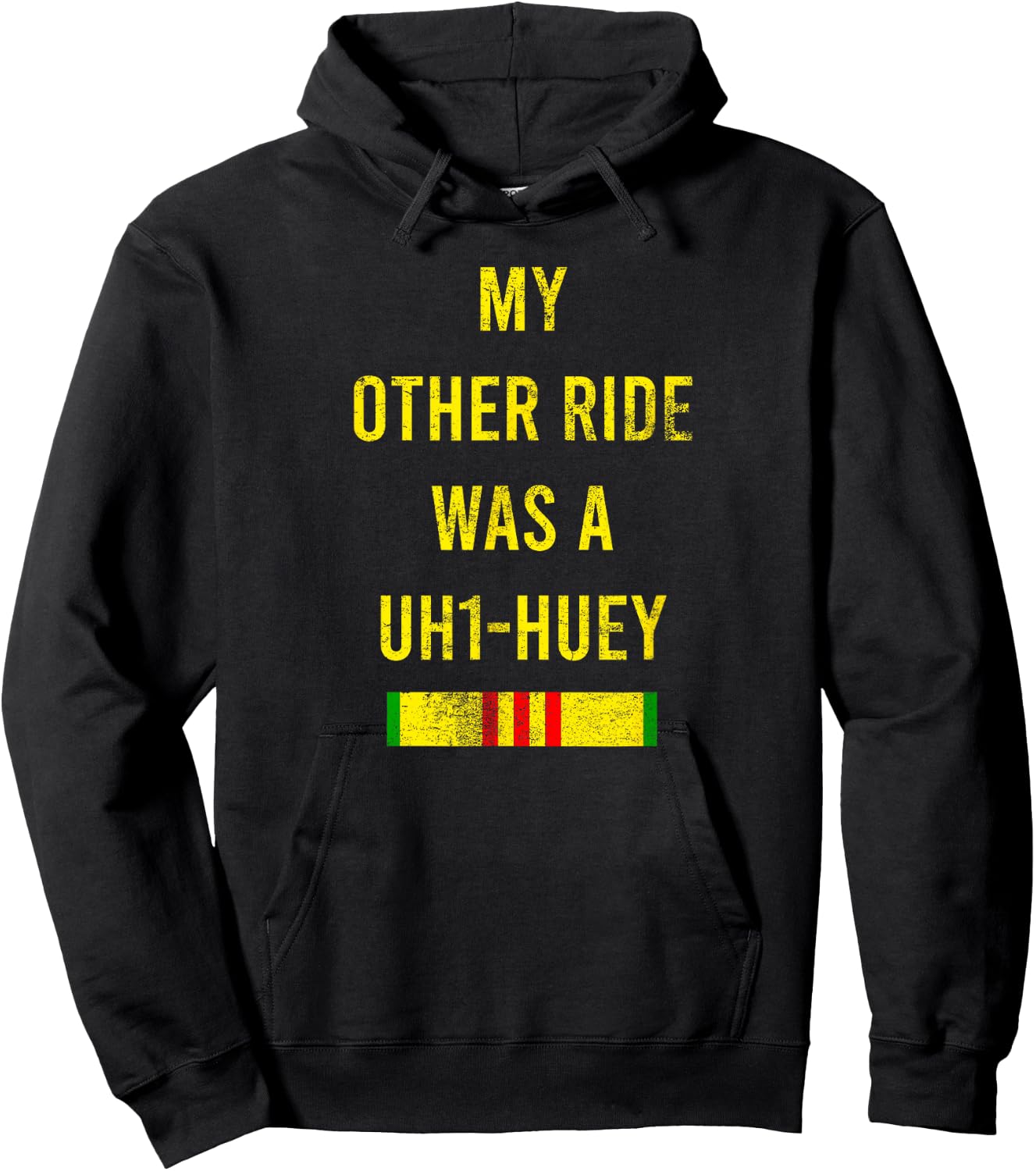 My Other Ride Was A UH1-Huey Cool Army Veteran Soldier Gift Hoodie - Hoodie | Black